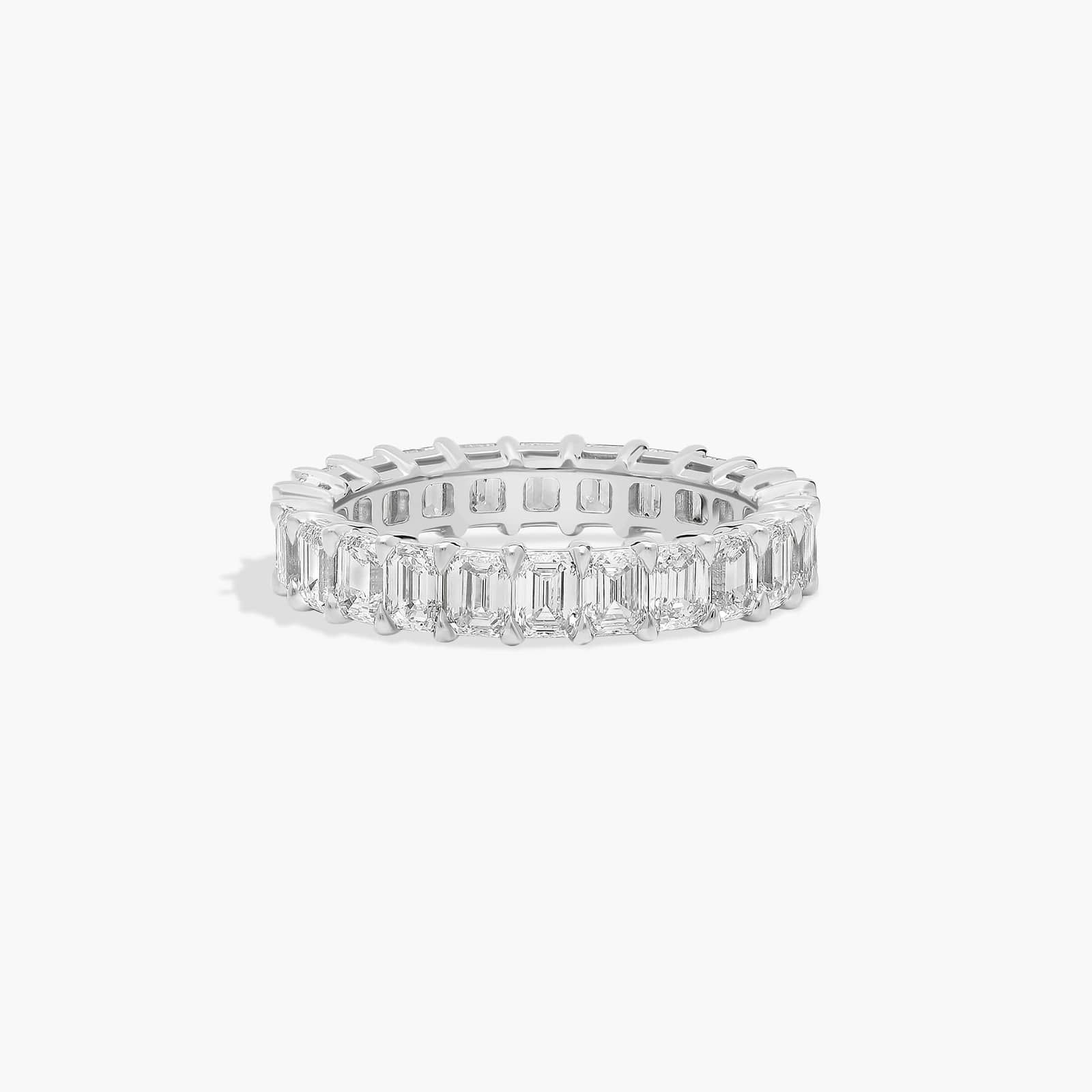 Emerald Cut Eternity Ring in Platinum (4 ct. tw.)