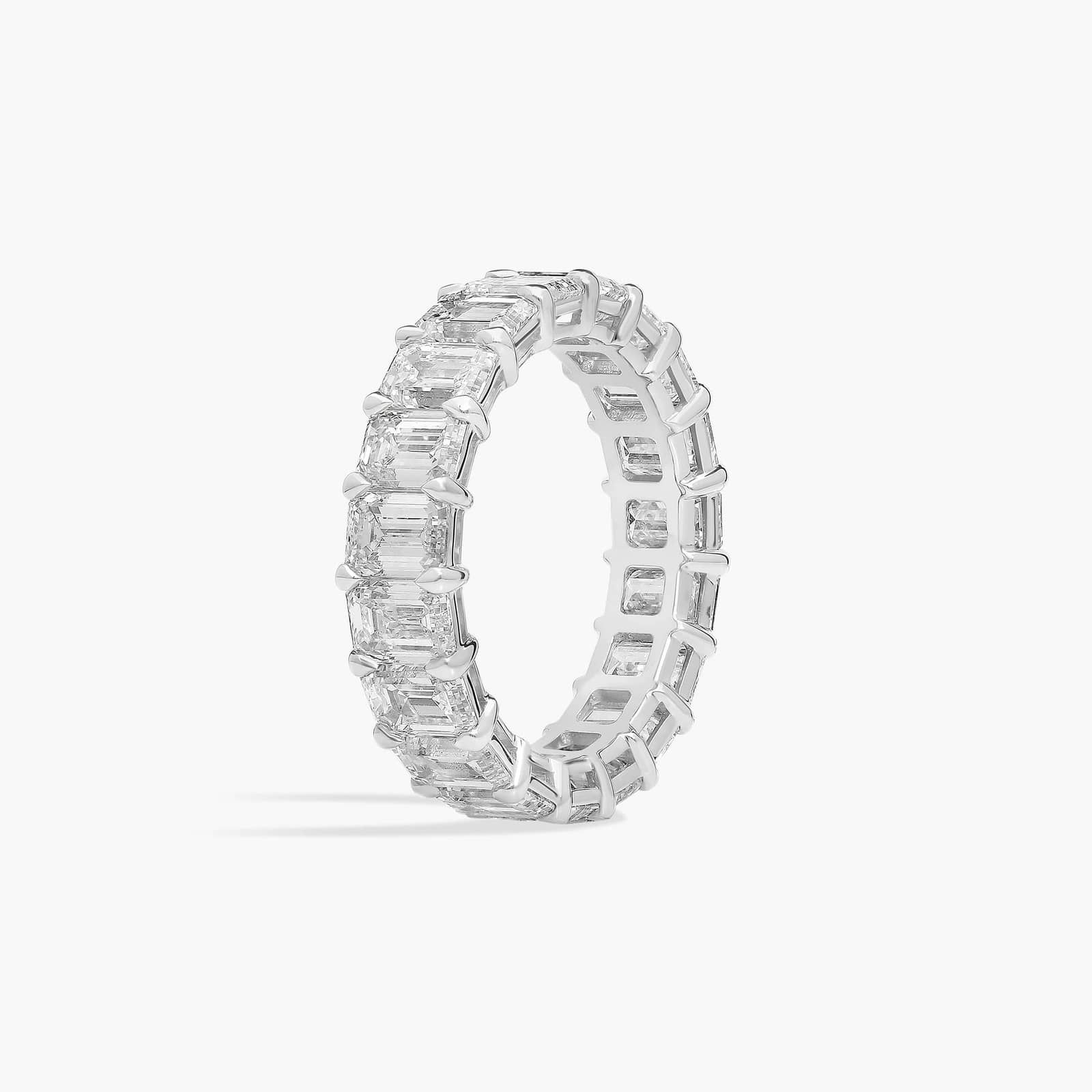 Emerald Cut Eternity Ring in Platinum (6 ct. tw.)