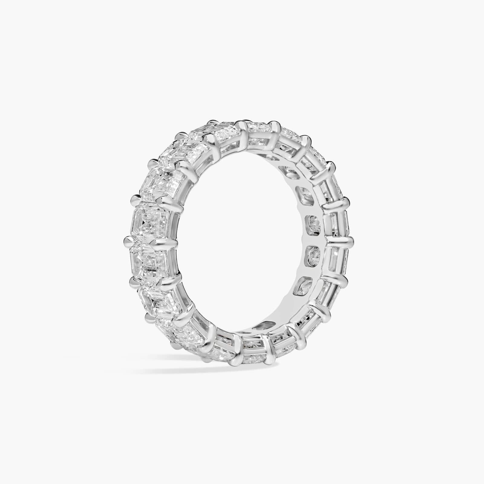 Emerald Cut Eternity Ring in Platinum (7 ct. tw.)
