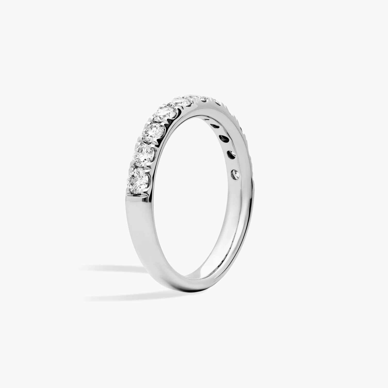 Riviera Pavé Diamond Ring in 14k White Gold (3/4 ct. tw.)