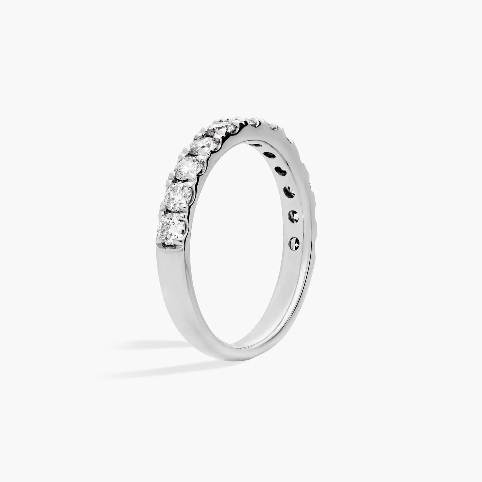 Riviera Pavé Diamond Ring in 14k White Gold (1 ct. tw.)