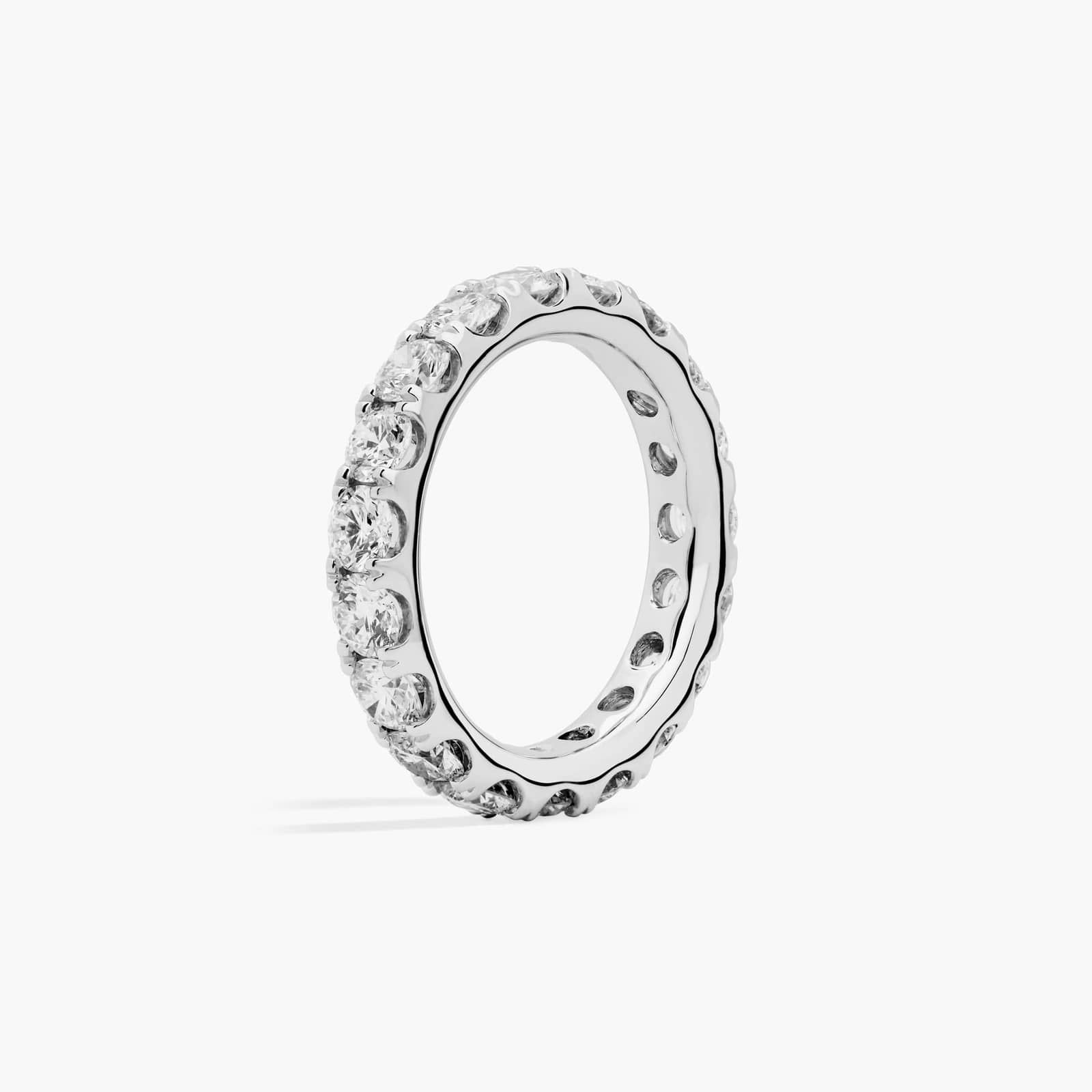 Riviera Pavé Diamond Eternity Ring in 14k White Gold (1/2 ct. tw.)