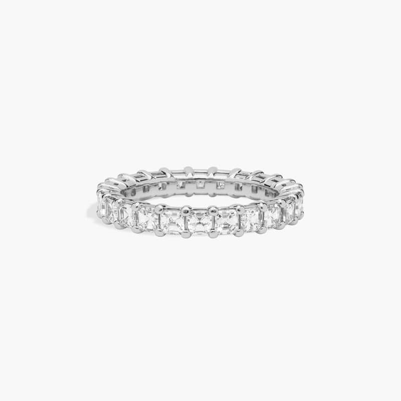 Asscher Cut Eternity Ring in Platinum (2 ct. tw.)