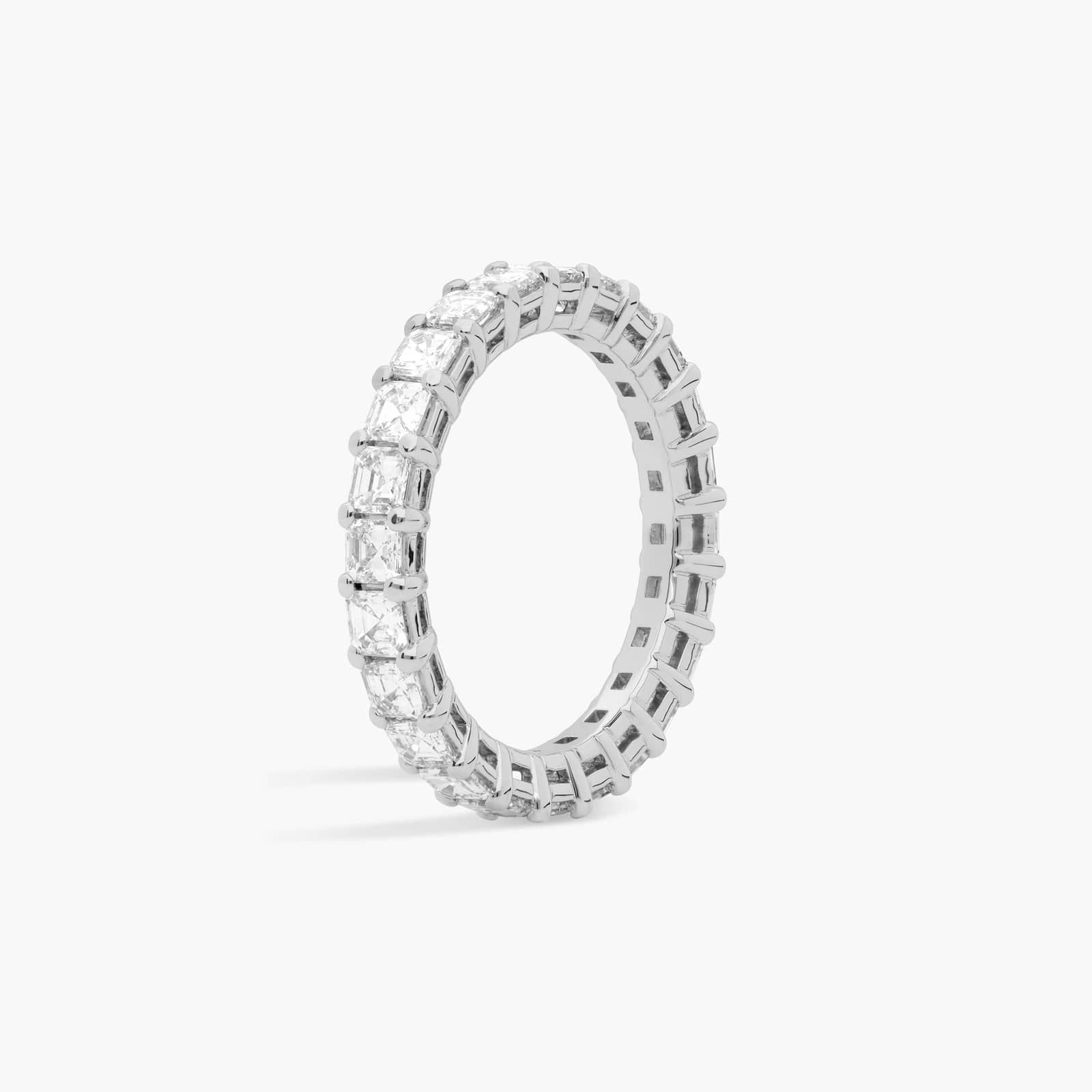 Asscher Cut Eternity Ring in Platinum (2 ct. tw.)