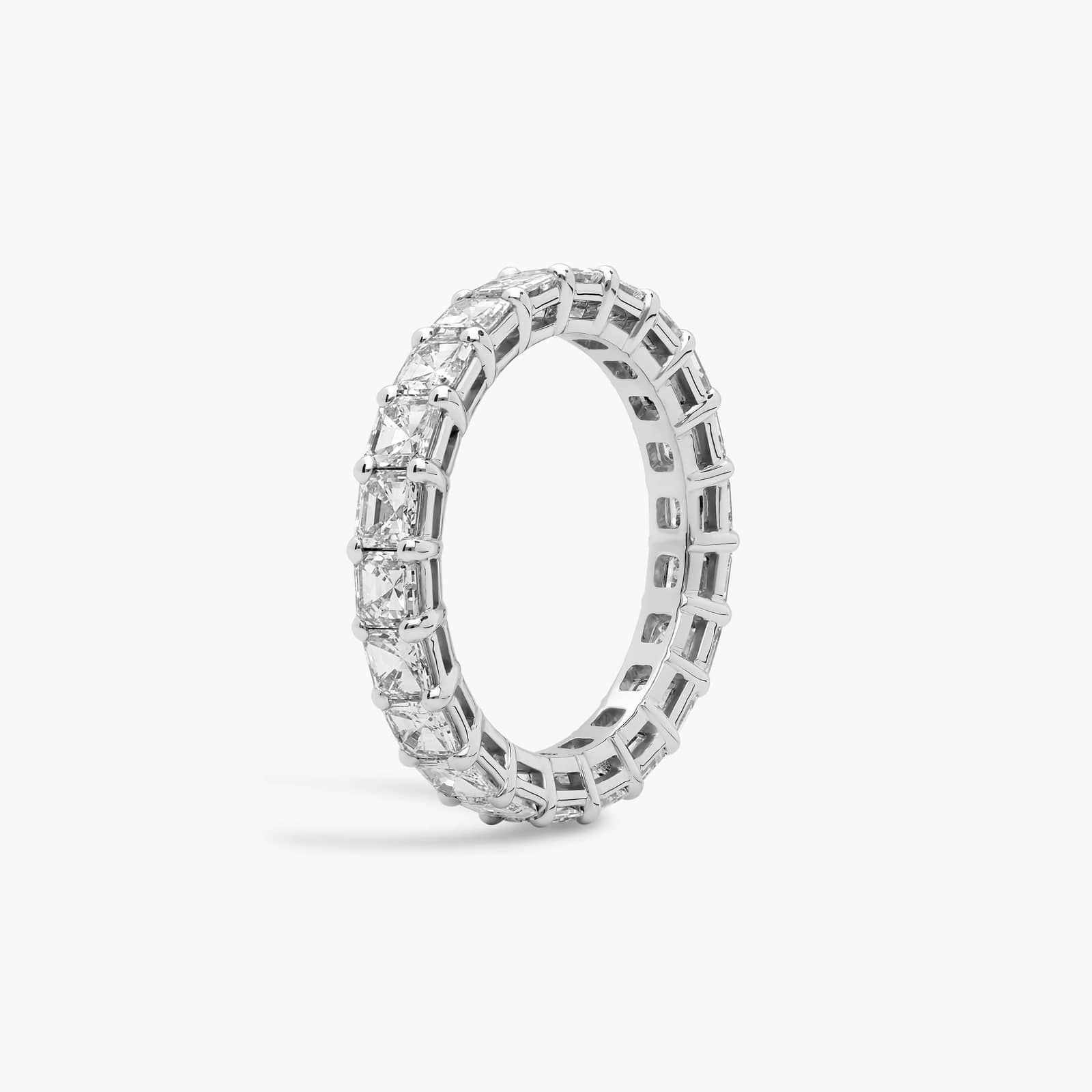 Asscher Cut Eternity Ring in Platinum (3 ct. tw.)