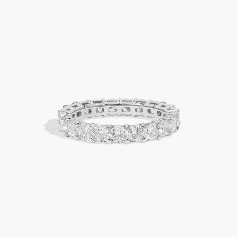 Cushion Cut Eternity Ring in Platinum (3 ct. tw.)