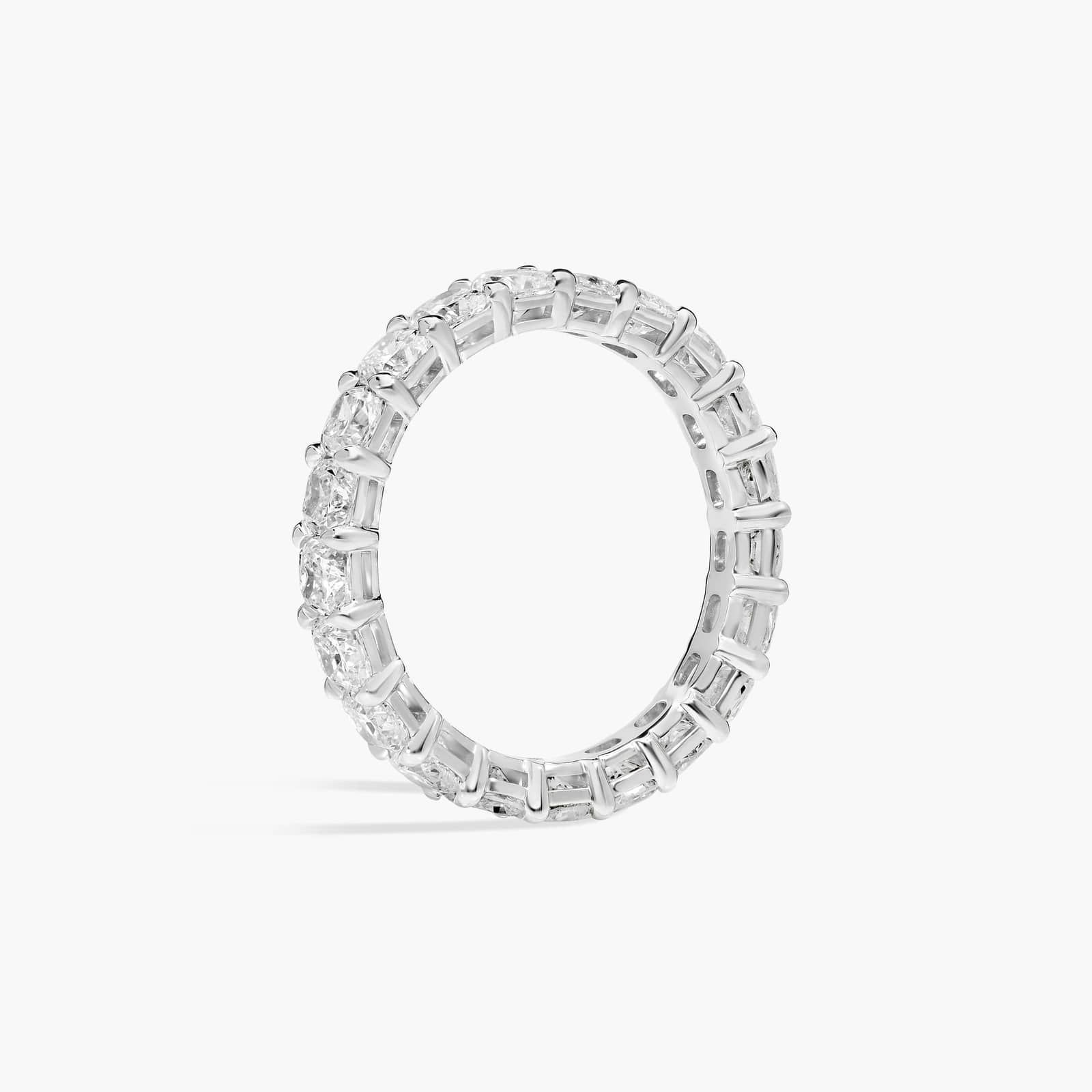 Cushion Cut Eternity Ring in Platinum (3 ct. tw.)