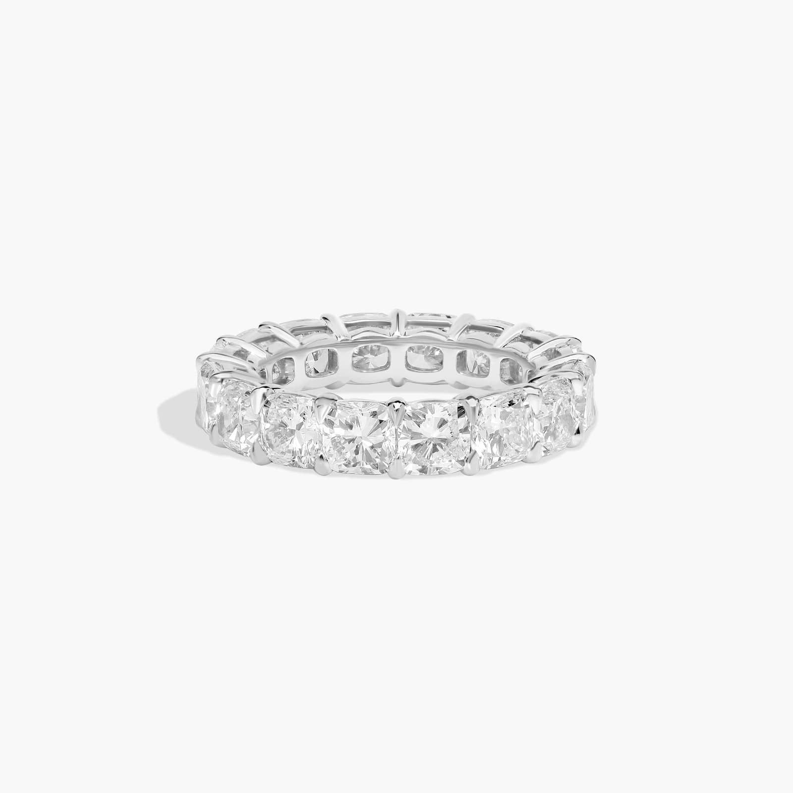 Cushion Cut Eternity Ring in Platinum (7 ct. tw.)