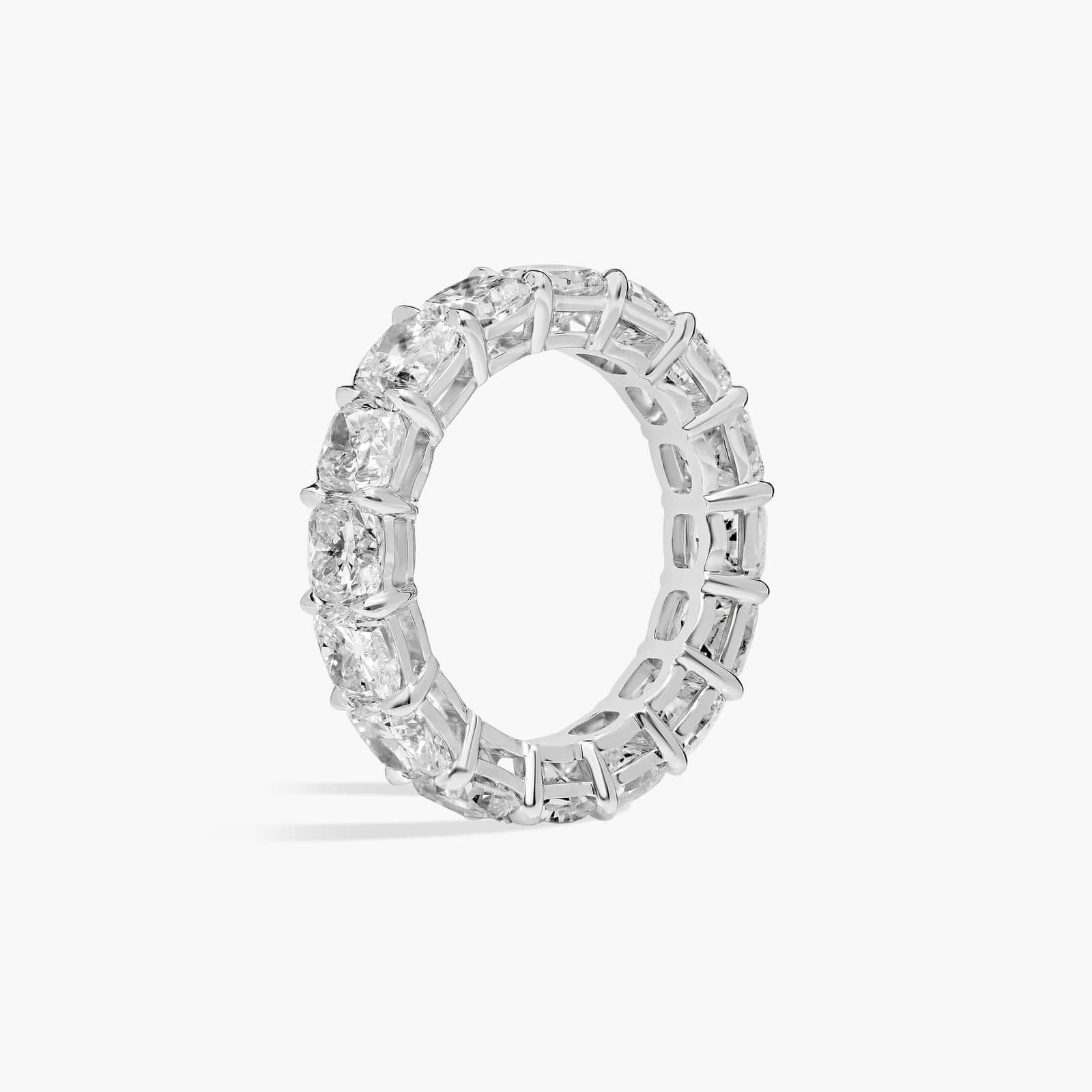 Cushion Cut Eternity Ring in Platinum (7 ct. tw.)