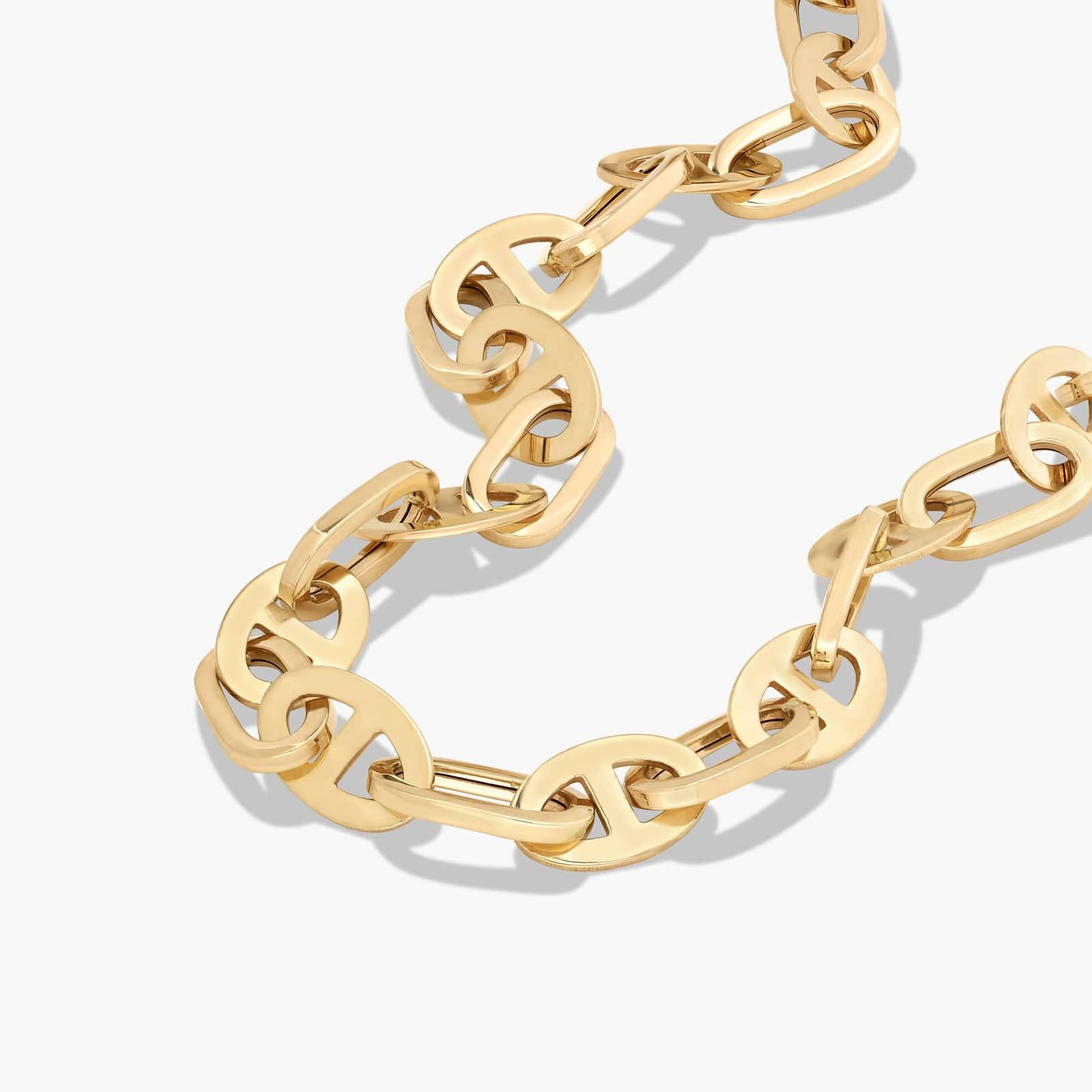 14K Yellow Gold Golden Hour Mariner Link Necklace