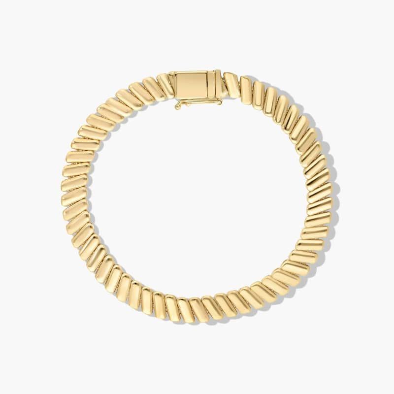 Golden Hour Box Chain Bracelet In 14K Yellow Gold