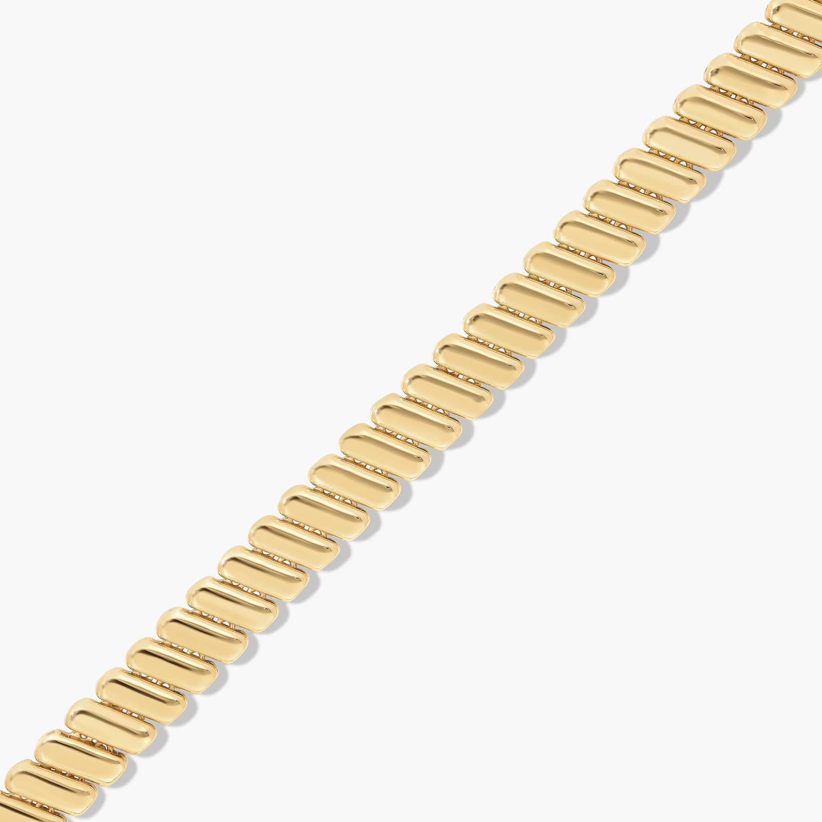 Golden Hour Box Chain Bracelet In 14K Yellow Gold