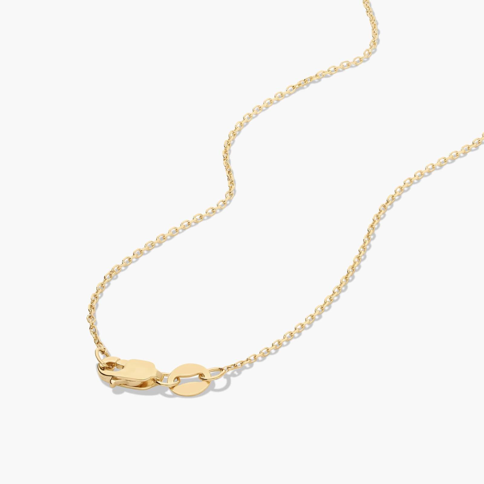 14K Yellow Gold Star of David Dog Tag Pendant Necklace