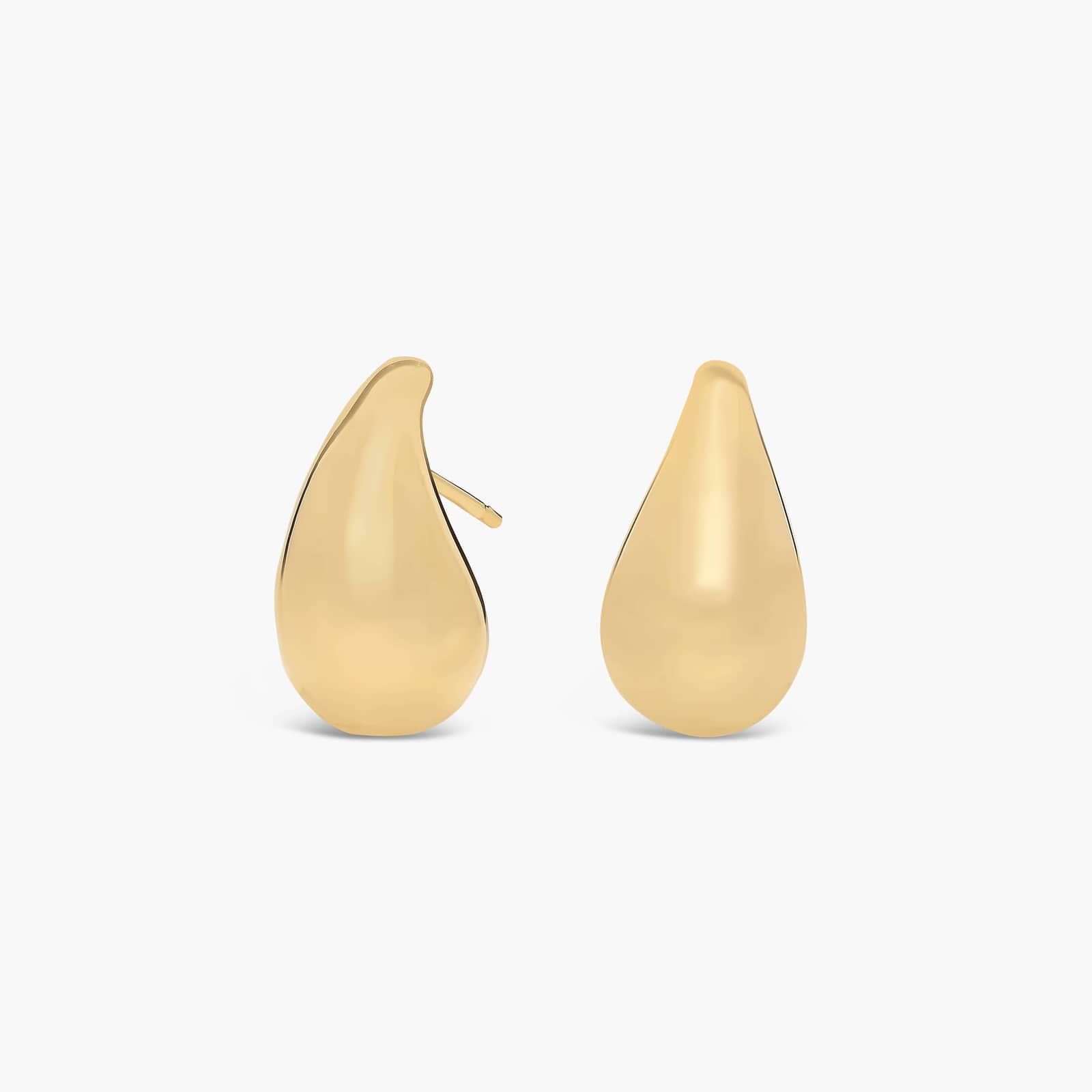 Golden Hour Free Form Earrings In 14K Yellow Gold