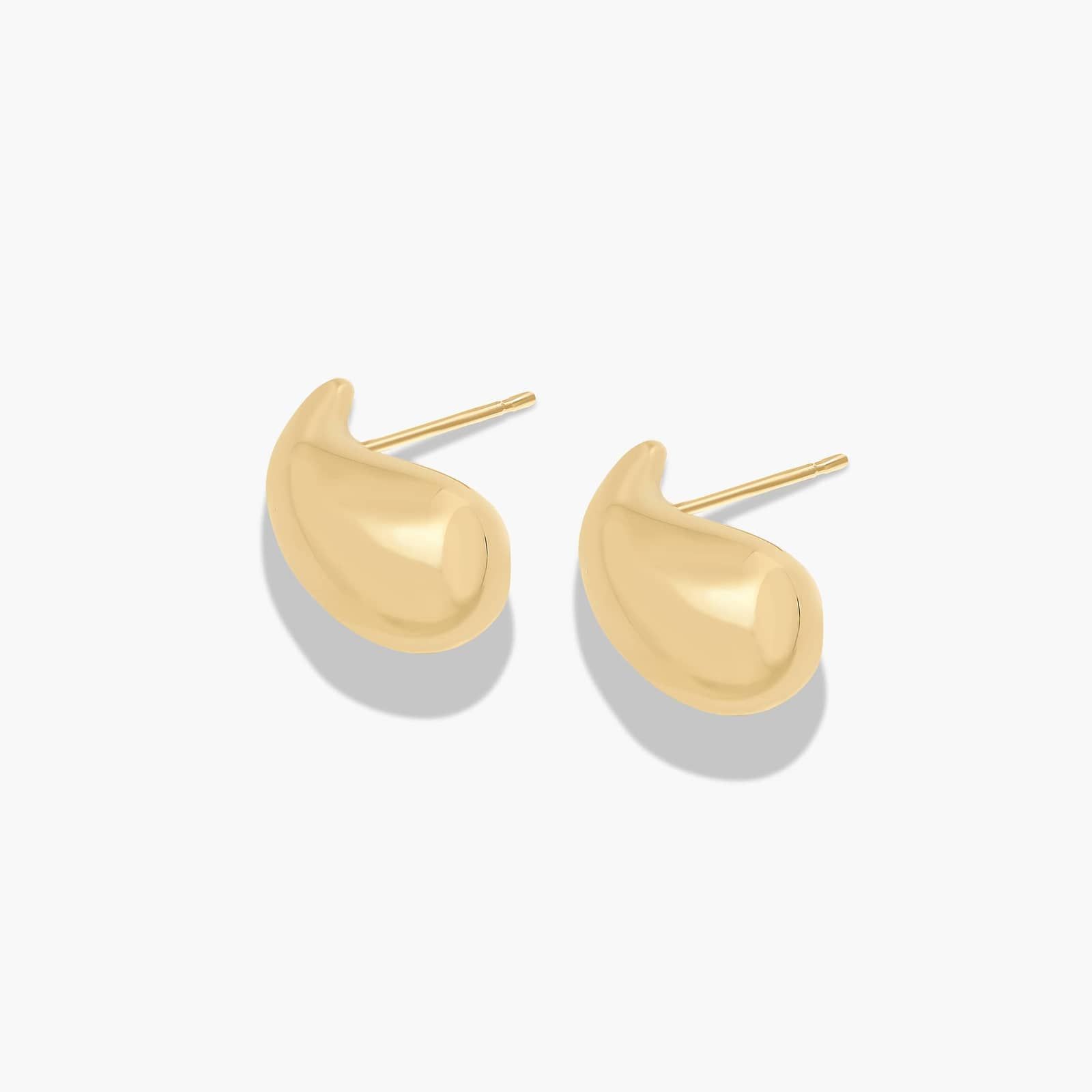 Golden Hour Free Form Earrings In 14K Yellow Gold
