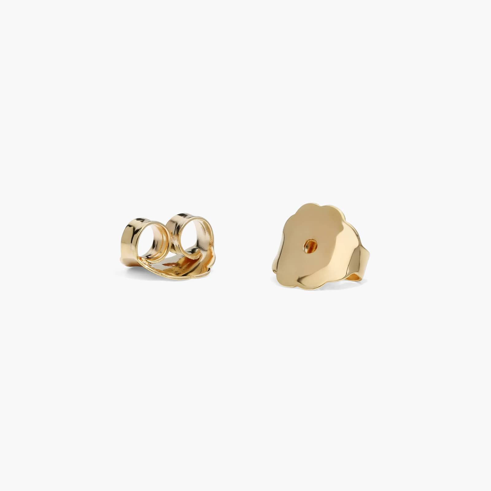 Bead Circle Stud Earrings In 14K Yellow Gold