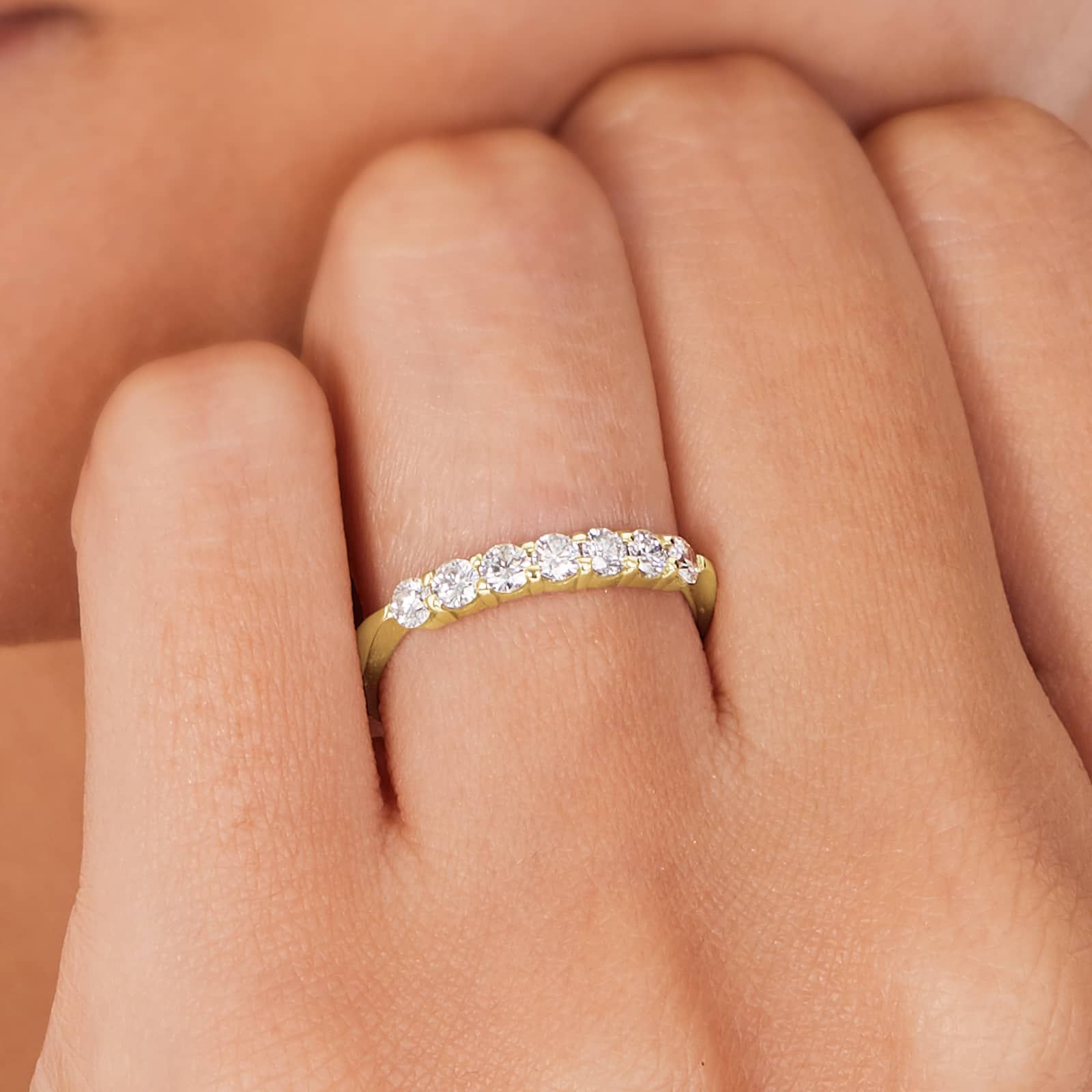 Common Prong Wedding Ring With 0.49 CTW Diamonds In 14K Yellow Gold (2.00mm)