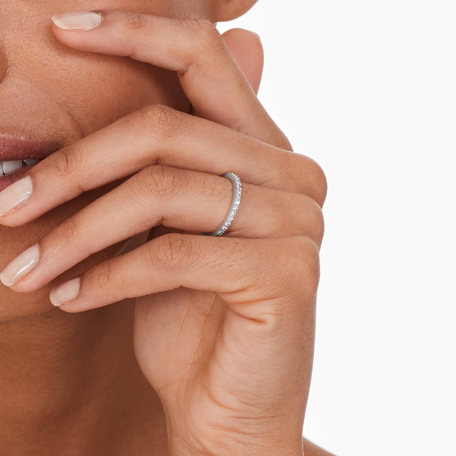 Common Prong Wedding Ring With 0.33 CTW Diamonds In 14K White Gold (1.50mm)