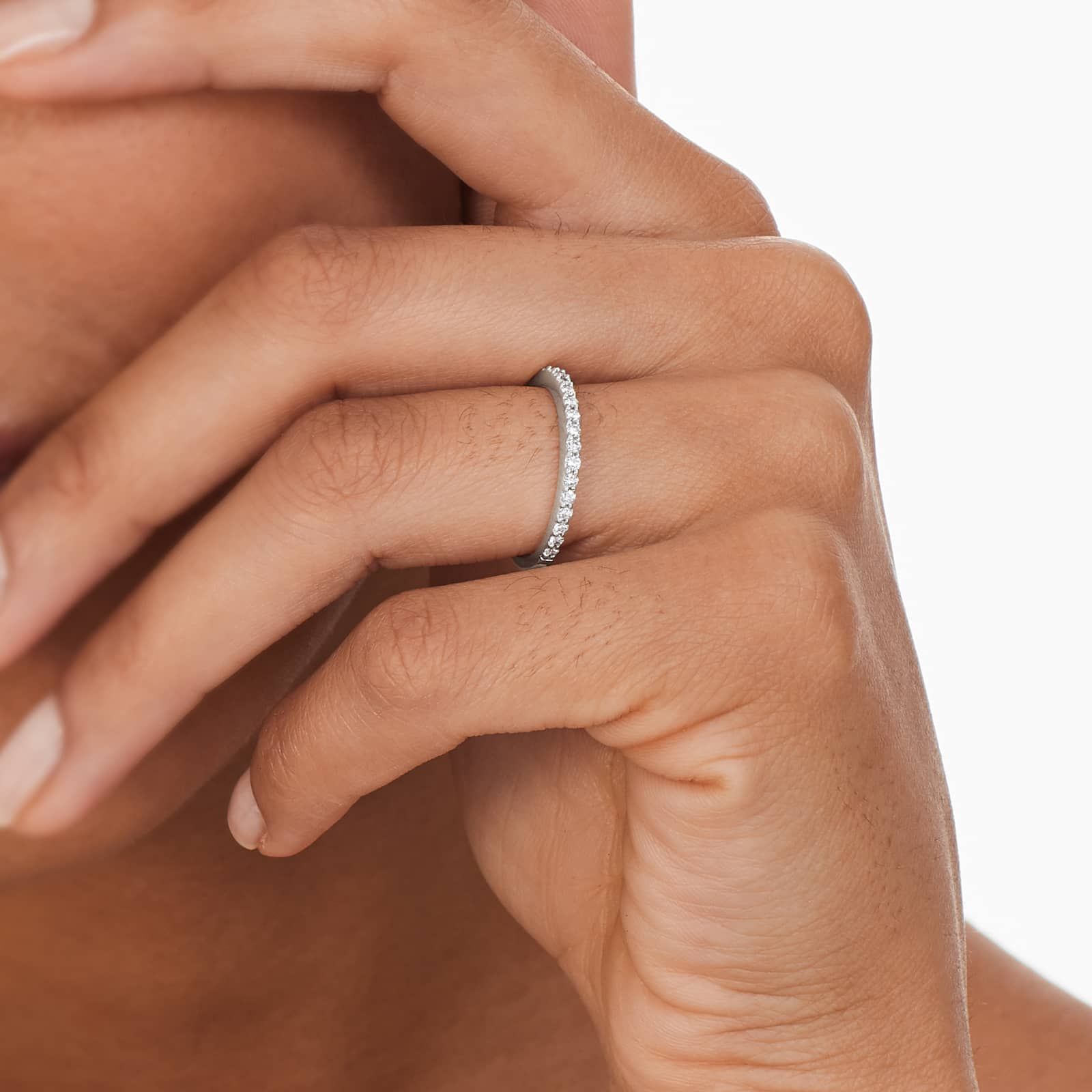 Common Prong Wedding Ring With 0.33 CTW Diamonds In 14K White Gold (1.50mm)