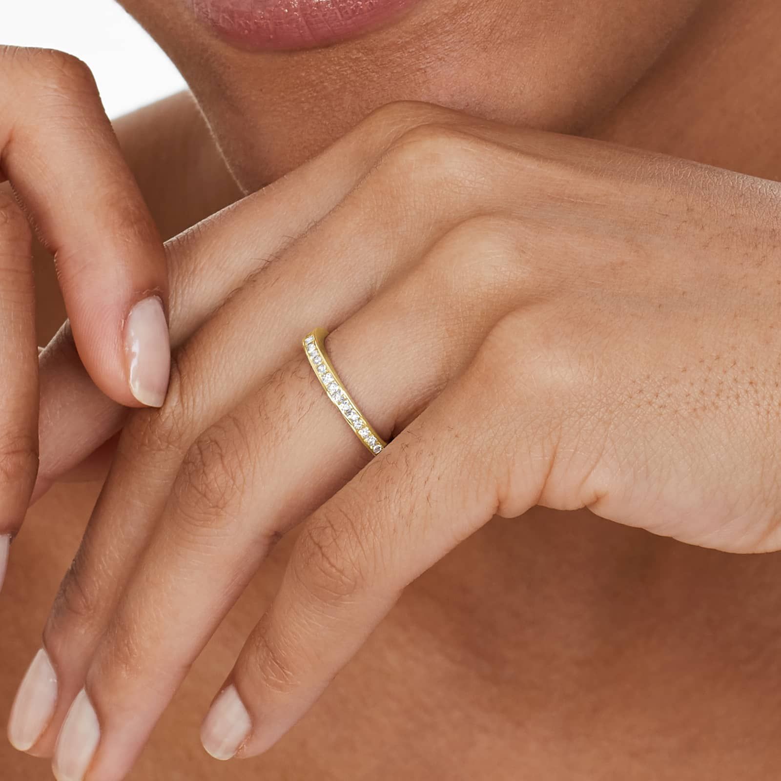 Channel Set Wedding Ring With 0.63 CTW Diamonds In 14K Yellow Gold (2.80mm)