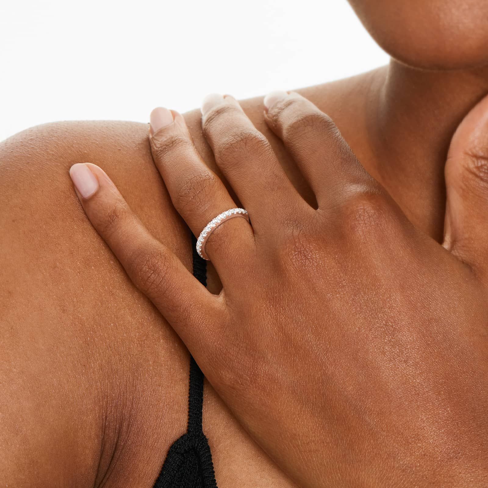 Split Prong Wedding Ring With 0.45 CTW Diamonds In 14K Rose Gold (2.00mm)