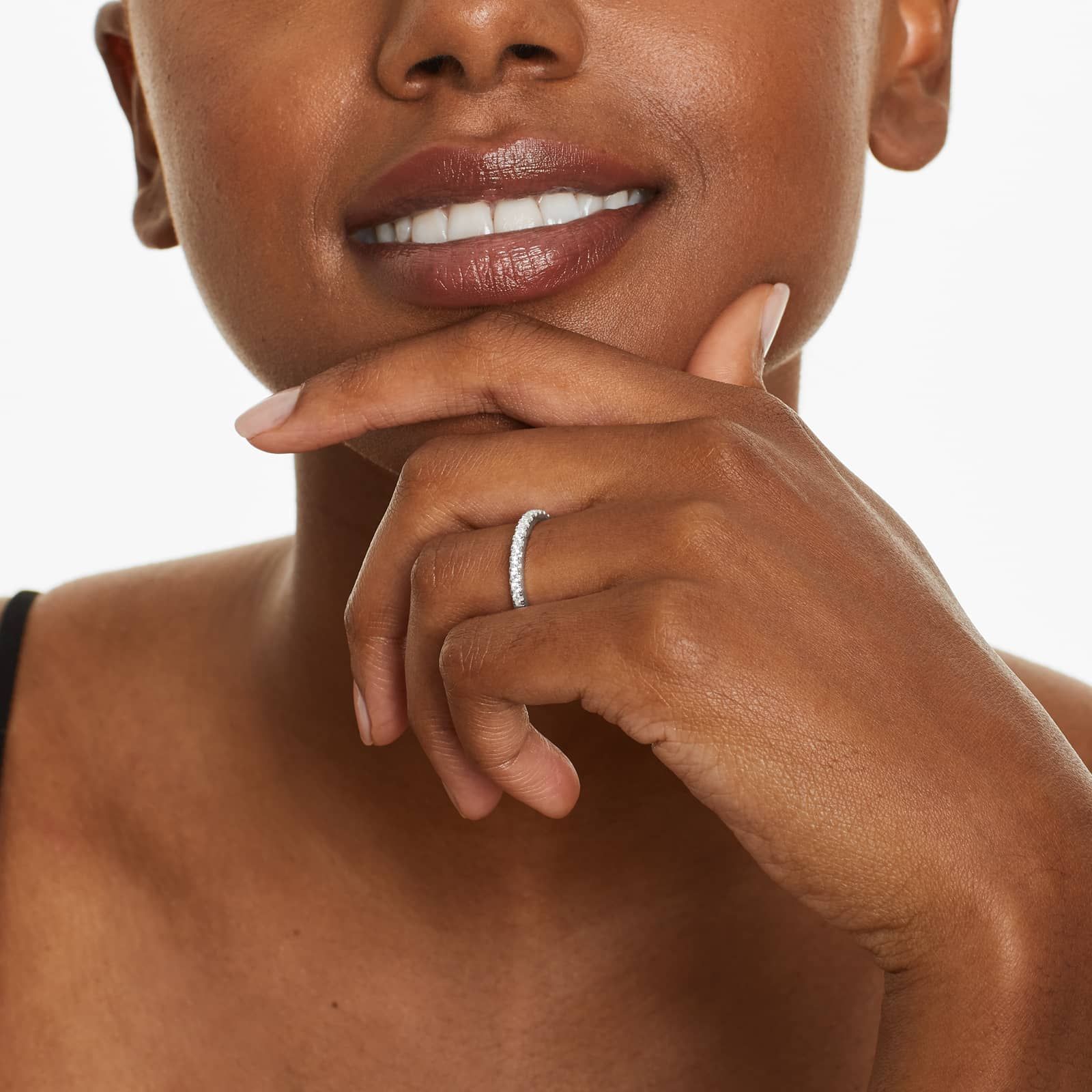 Common Prong Wedding Ring With 0.57 CTW Diamonds In 14K White Gold (2.00mm)