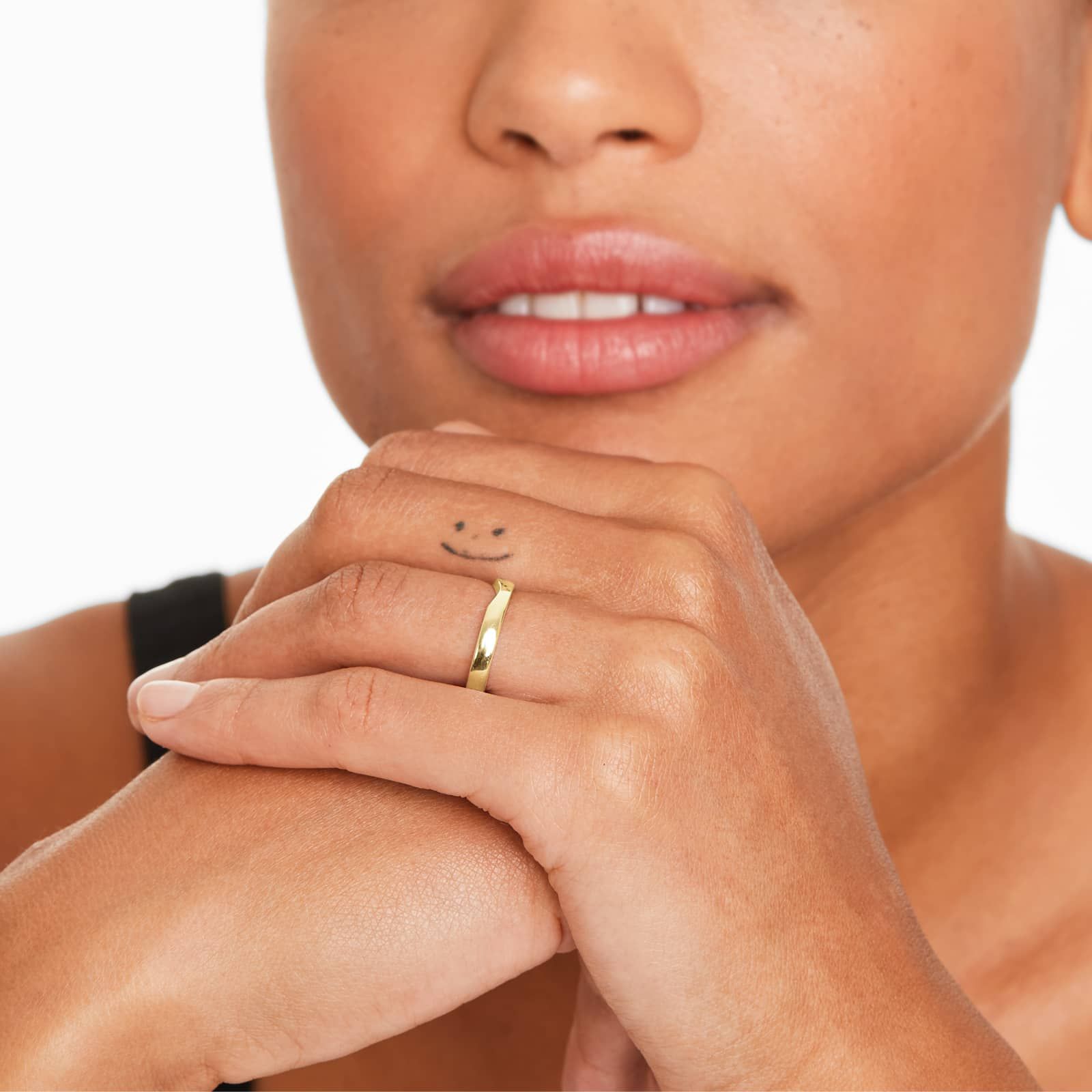 Cross Prong Wedding Ring In 14K Yellow Gold (3.00mm)