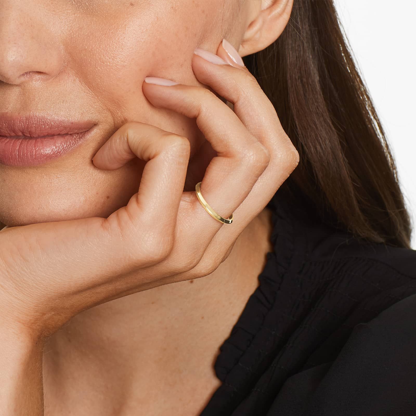 Knife Edge Wedding Ring In 14K Yellow Gold (2.00mm)