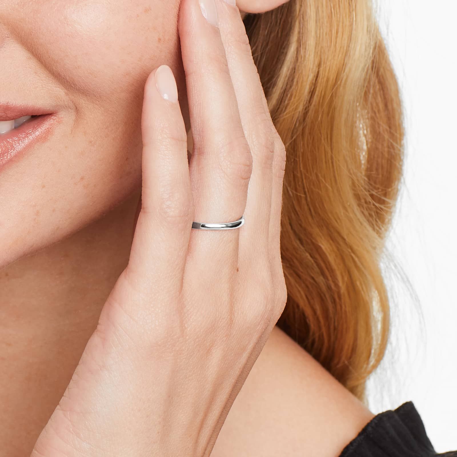 Wedding Ring In 14K White Gold (2.00mm)