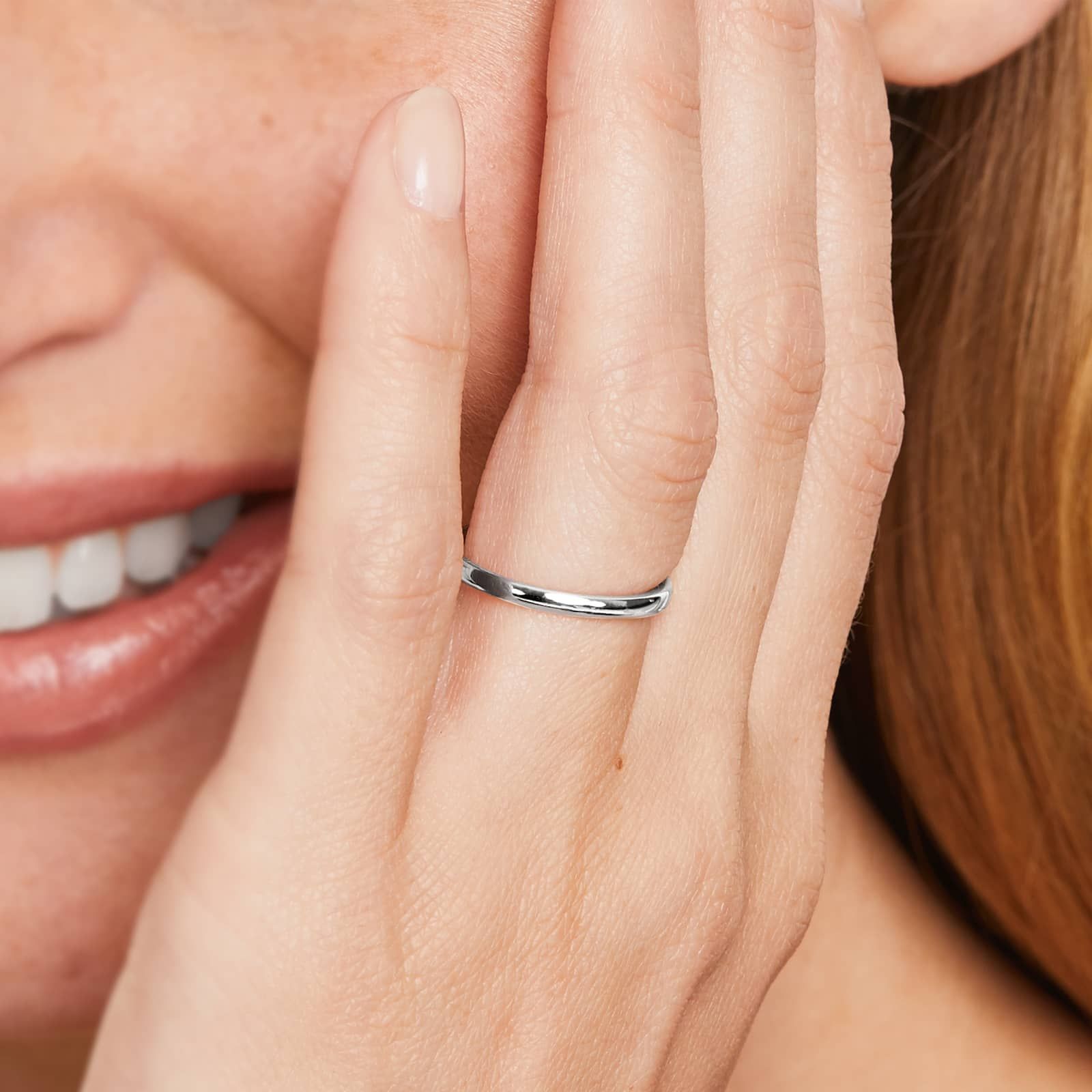 Wedding Ring In 14K White Gold (2.00mm)