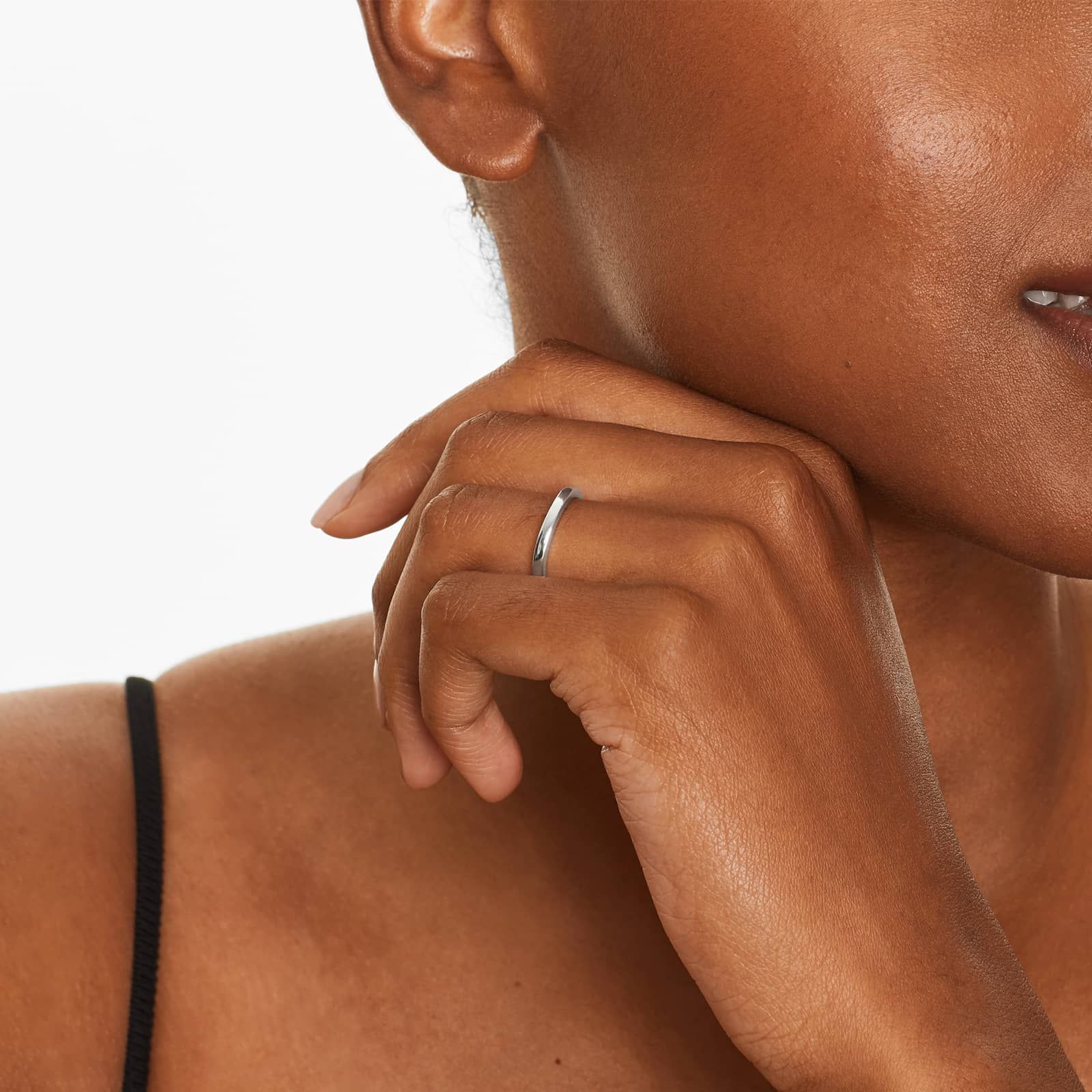 Wedding Ring In 14K White Gold (2.00mm)