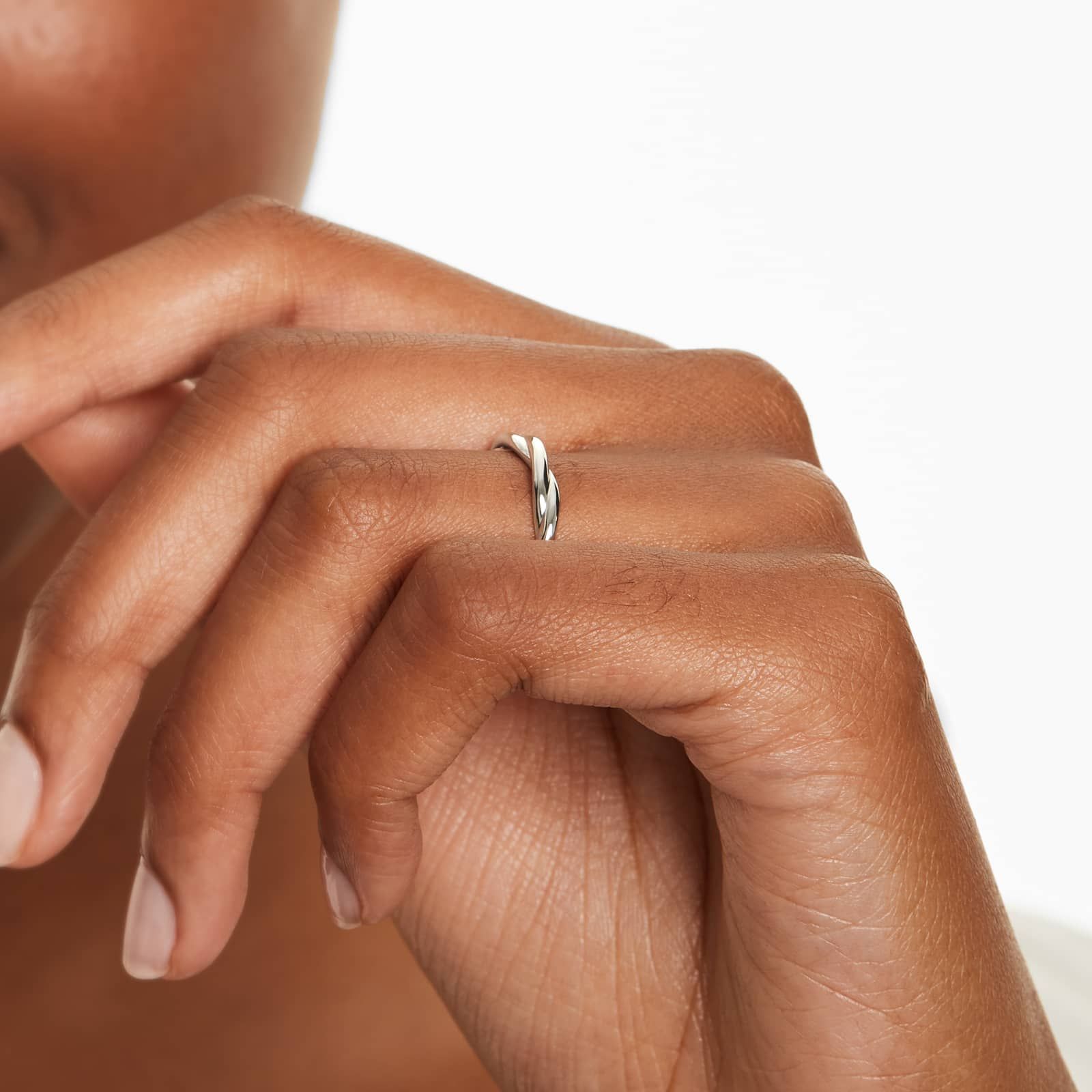 Rope Wedding Ring In Platinum (2.00mm)