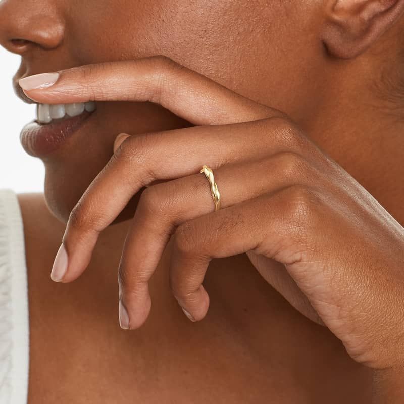 Rope Wedding Ring In 14K Yellow Gold (2.00mm)