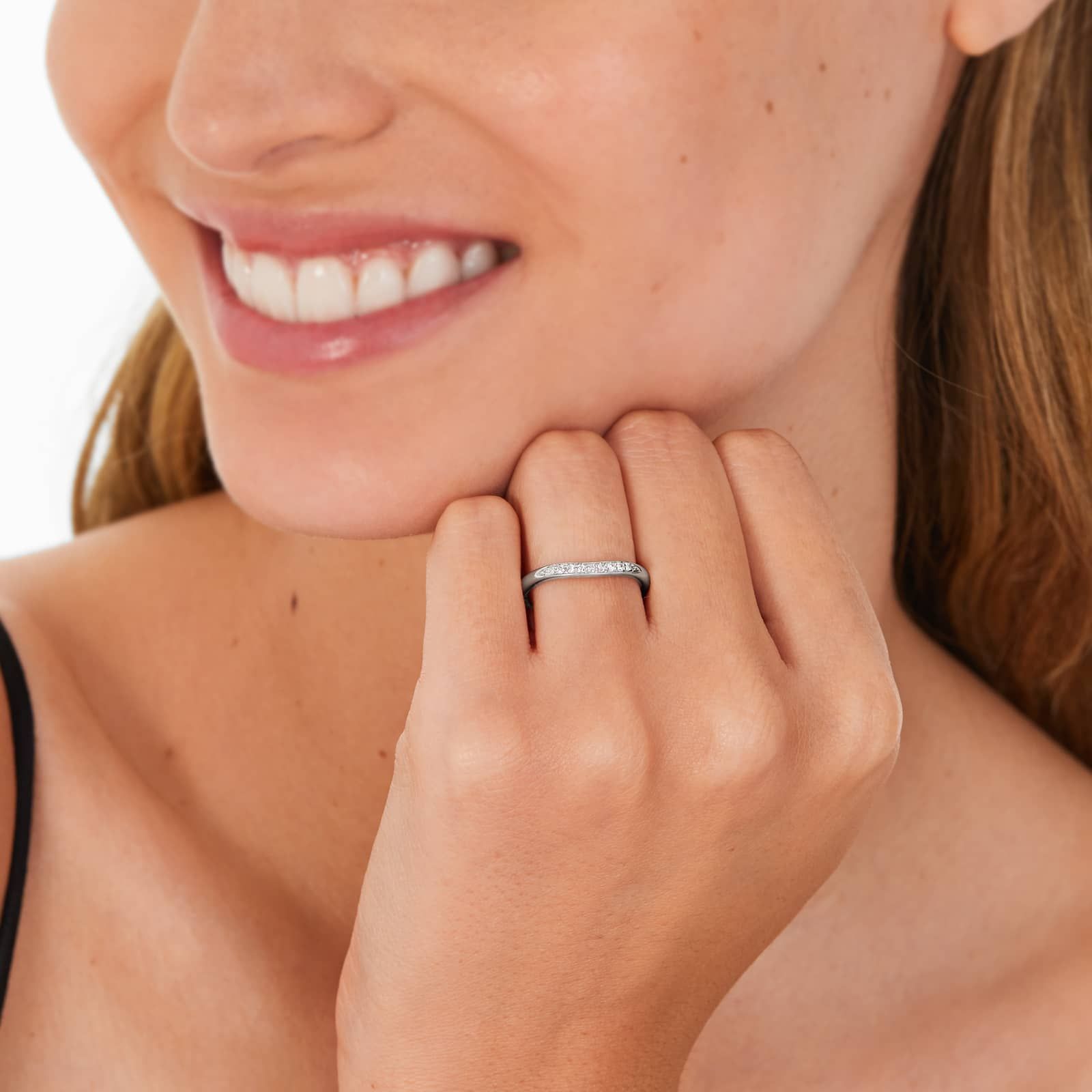 14K White Gold Matching Wedding Ring