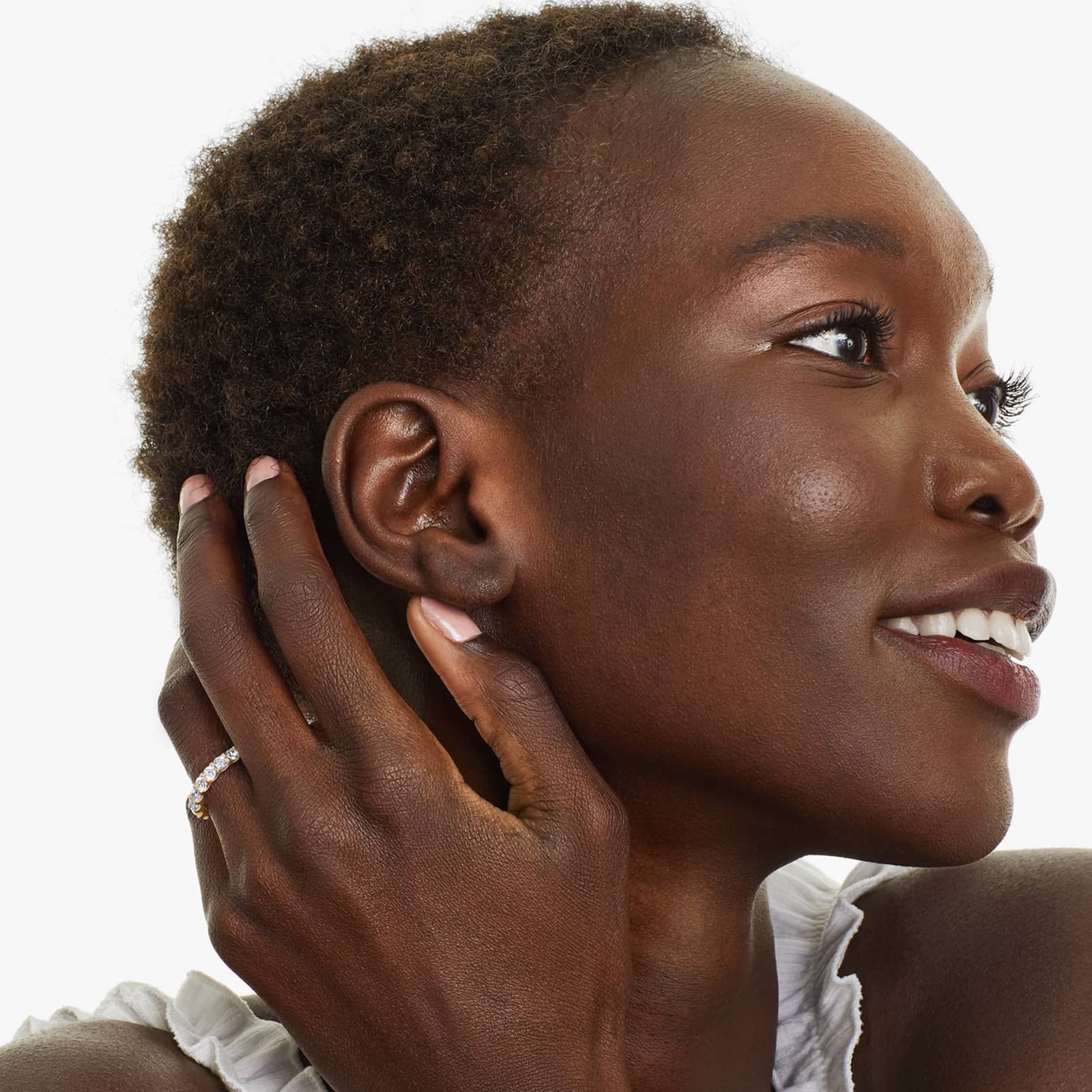 Shared Prong Nine Stone Contour Anniversary Ring With 1 CTW Diamonds In 14K Yellow Gold (3.00mm)