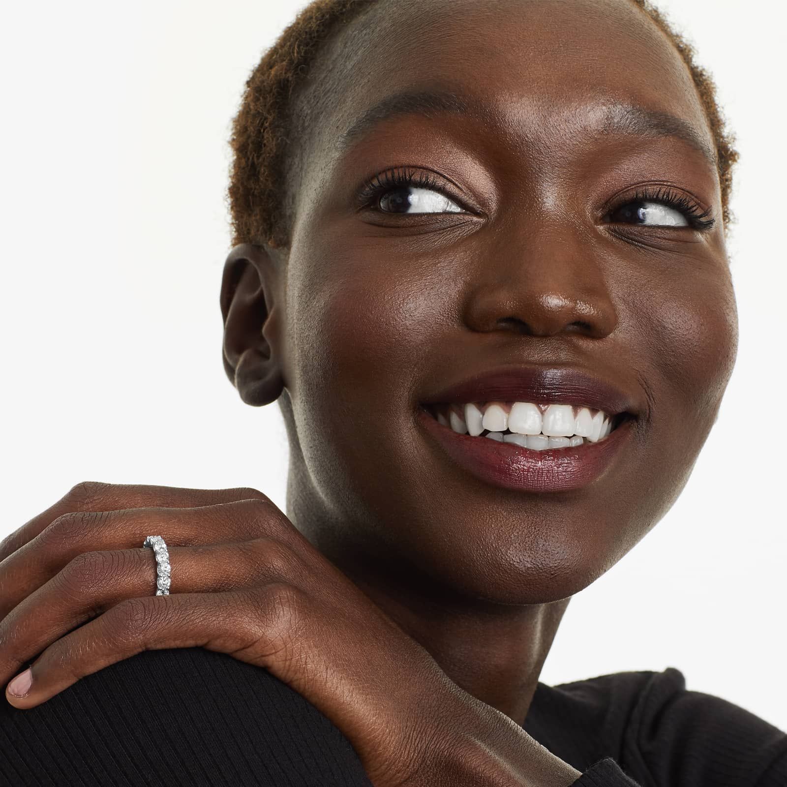 Shared Prong Nine Stone Contour Anniversary Ring With 1.5 CTW Diamonds In Platinum (3.00mm)