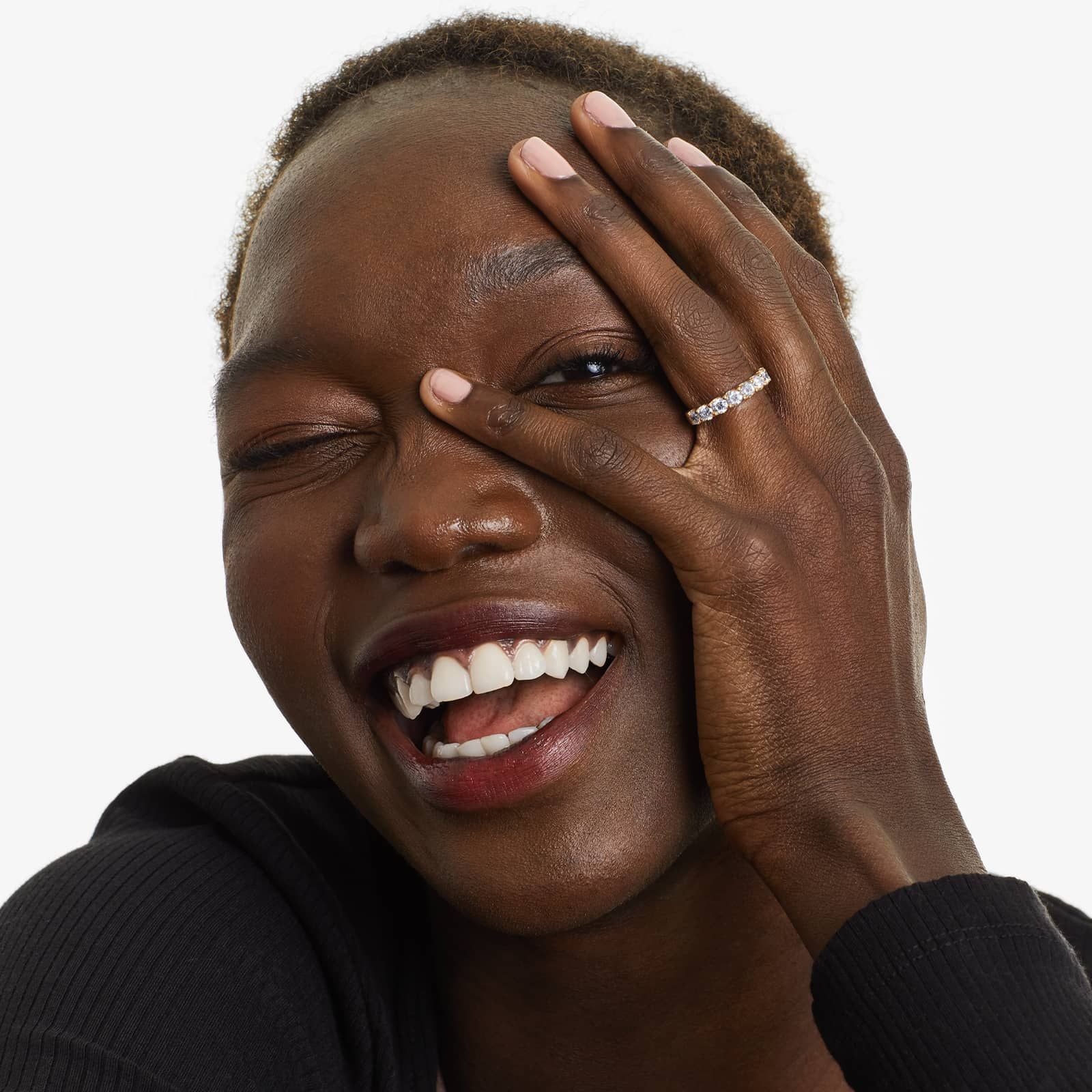 Shared Prong Nine Stone Contour Anniversary Ring With 1.5 CTW Diamonds In 14K Yellow Gold (3.00mm)