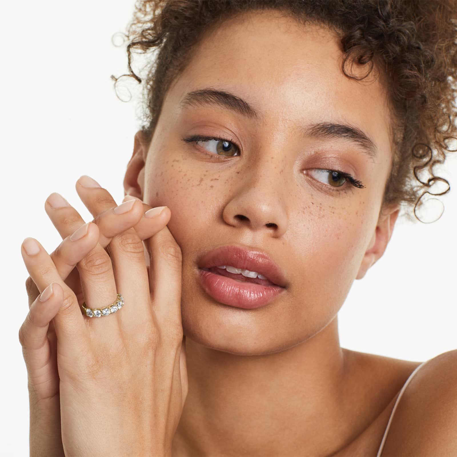 Shared Prong Seven Stone Contour Anniversary Ring With 2 CTW Diamonds In 14K Yellow Gold (3.50mm)