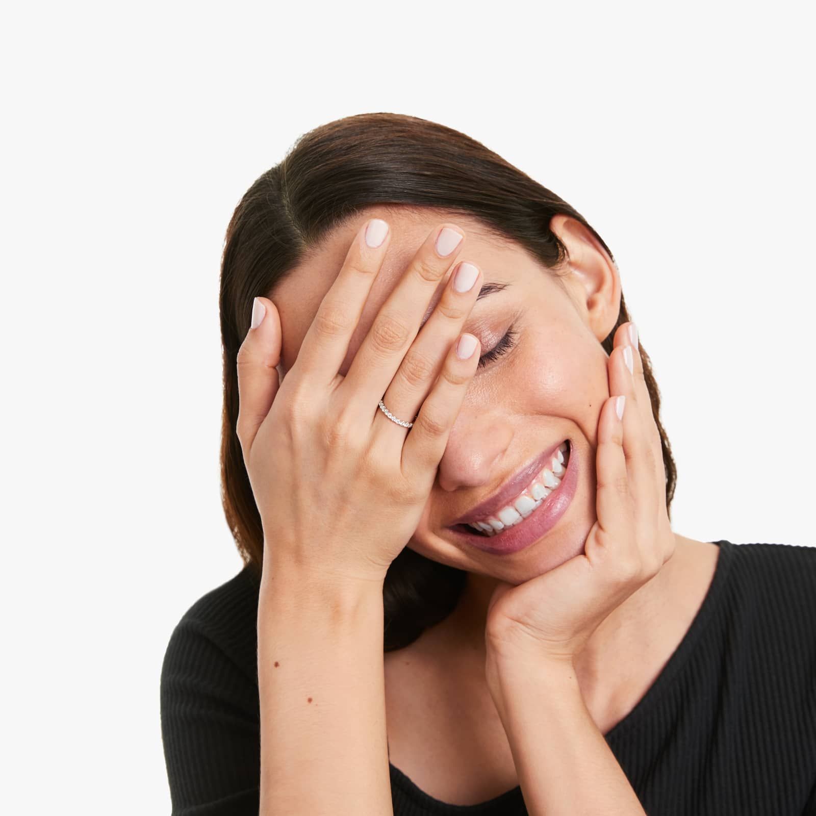 Shared Prong Contour Eternity Ring With 1 CTW Diamonds In 14K Rose Gold (2.00mm)