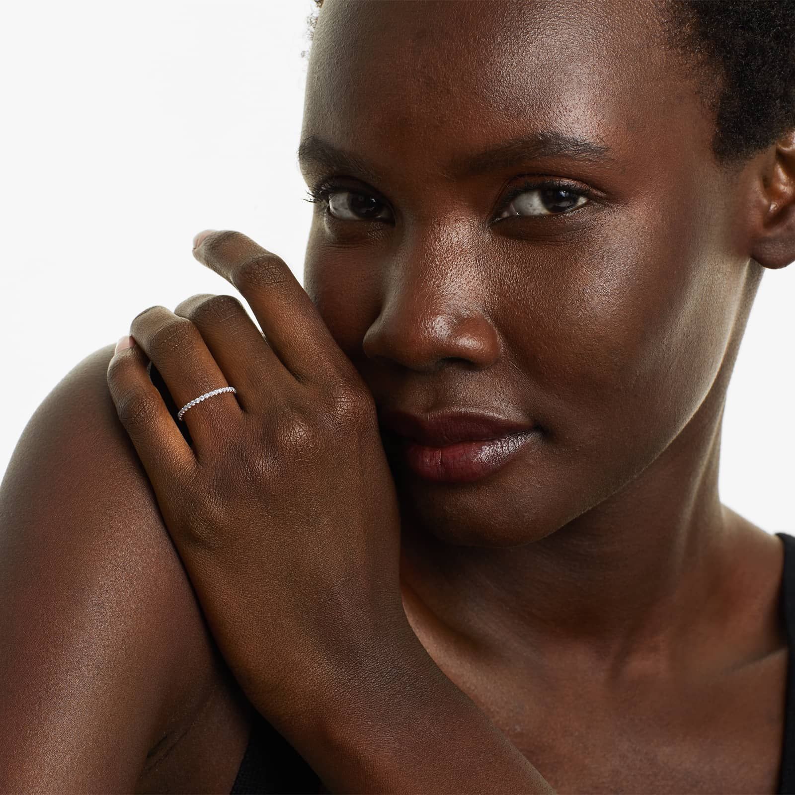 Fishtail Eternity Ring With 0.5 CTW Diamonds In 14K Rose Gold (1.50mm)