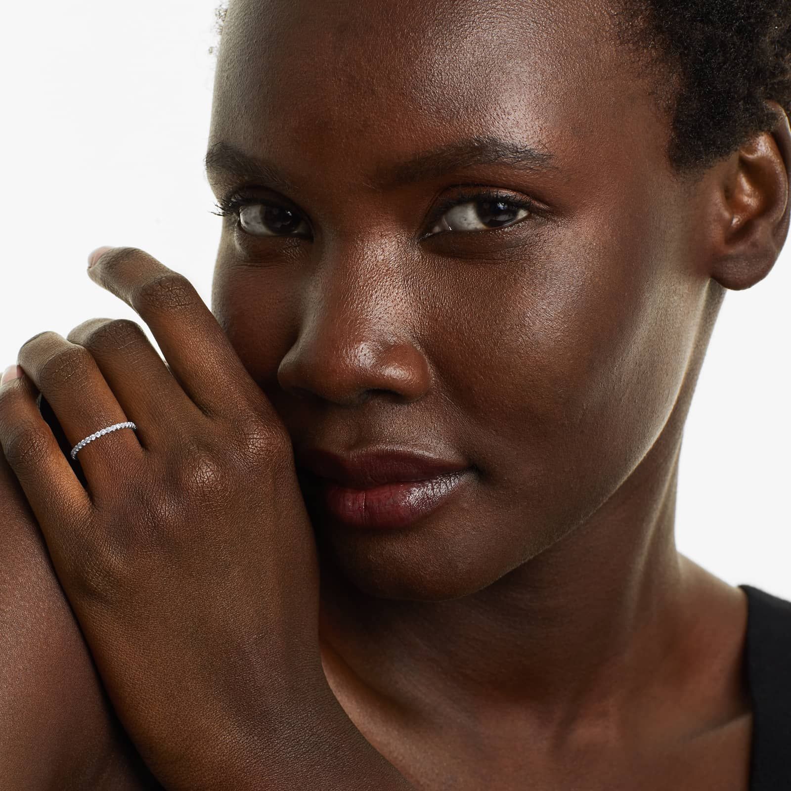 Fishtail Eternity Ring With 0.5 CTW Diamonds In Platinum (1.50mm)