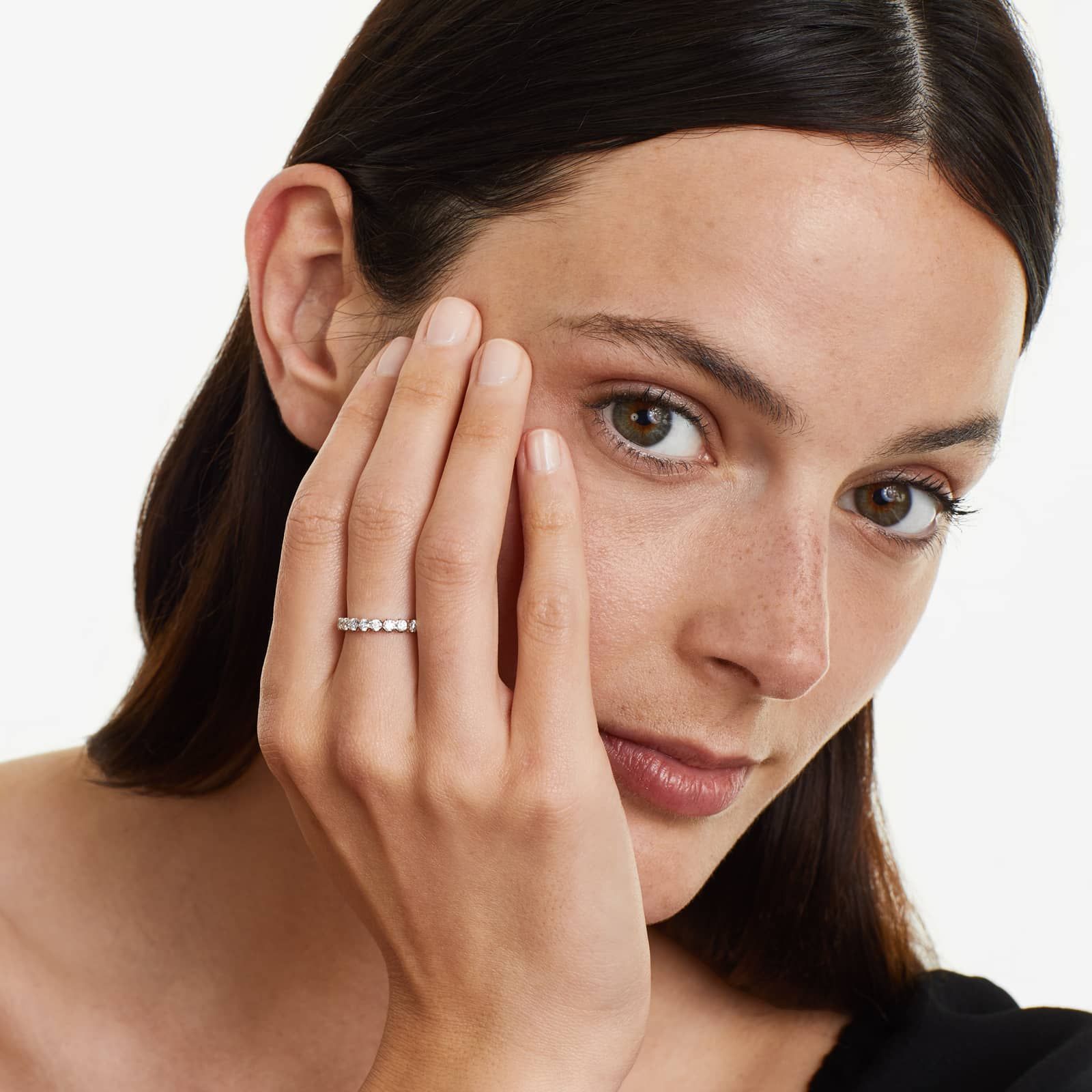 Fishtail Eternity Ring With 1.5 CTW Diamonds In 14K Rose Gold (2.50mm)