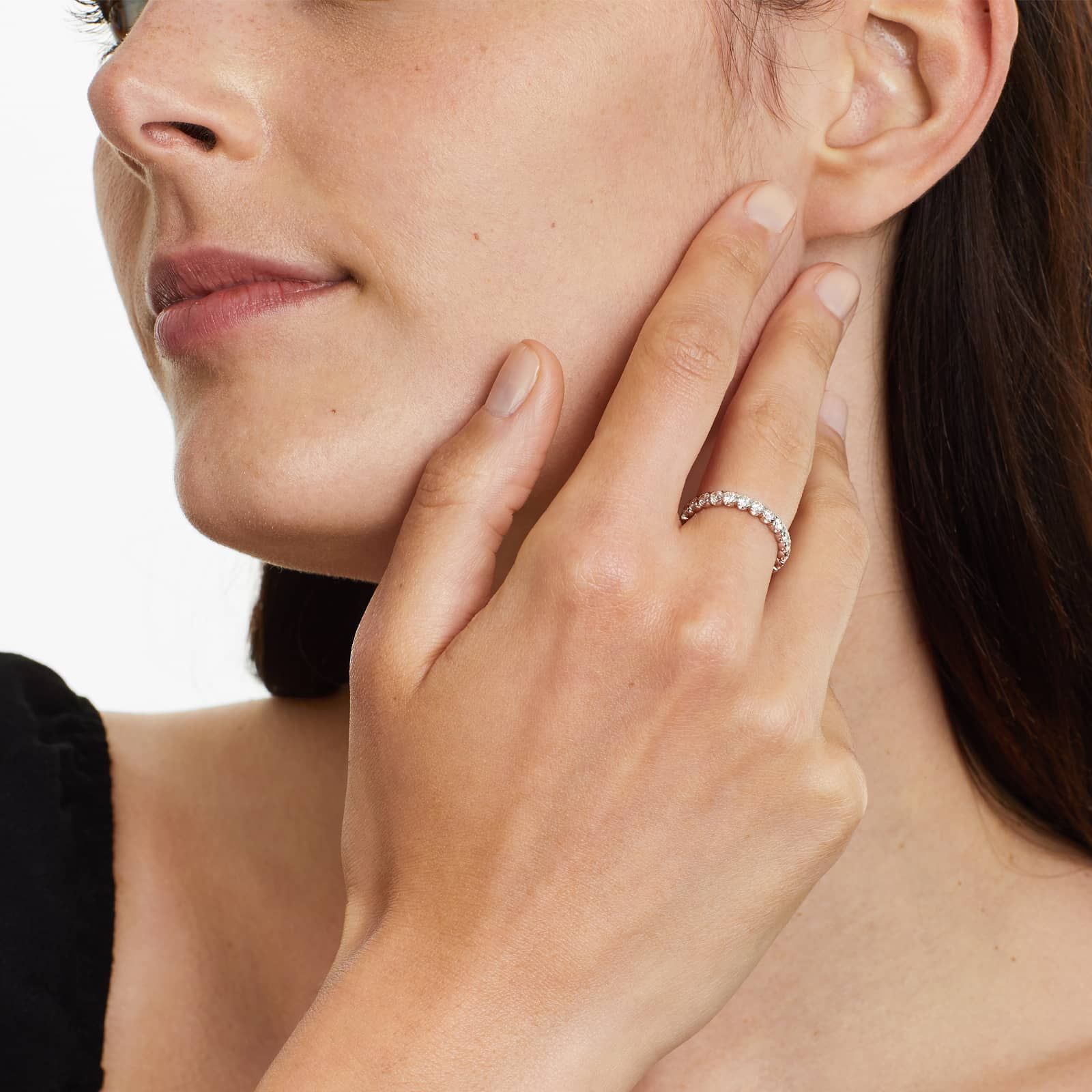 Fishtail Eternity Ring With 1.5 CTW Diamonds In 14K Rose Gold (2.50mm)