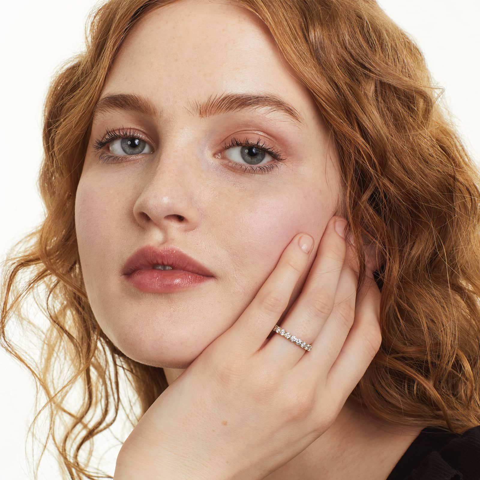 Fishtail Eternity Ring With 2 CTW Diamonds In 14K Yellow Gold (3.00mm)