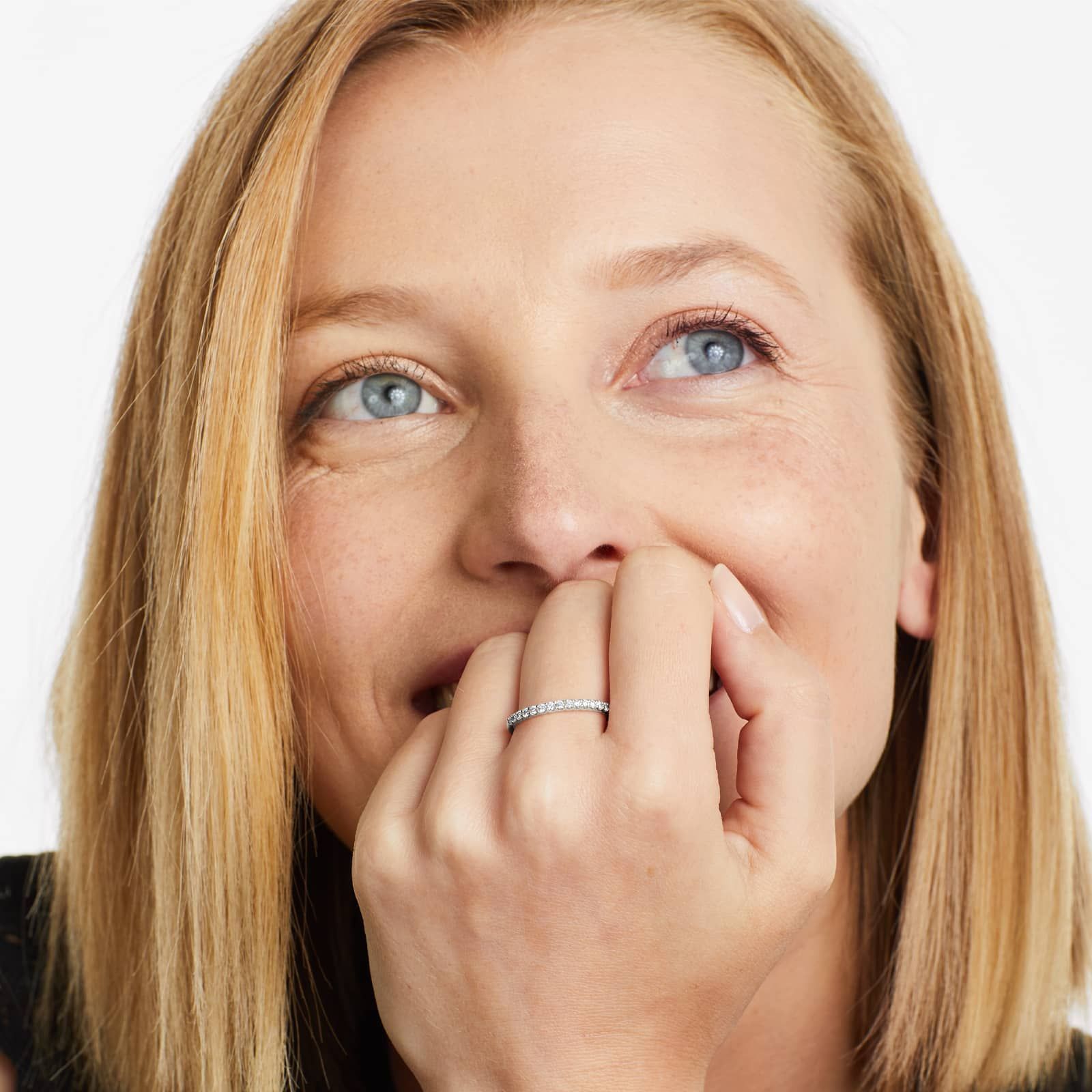 Shared Prong Contour Diamond Ring (0.25 CTW) In 14K White Gold