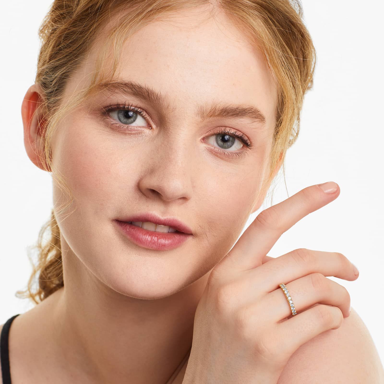 Shared Prong Contour Diamond Ring (0.5 CTW) In 14K Yellow Gold