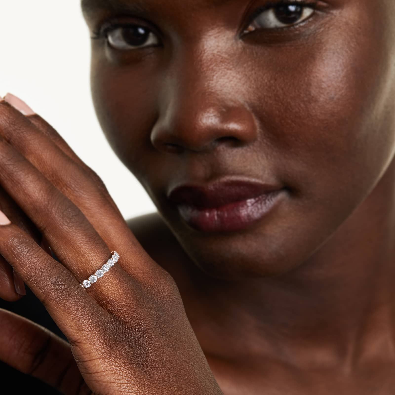 Trellis Eternity Ring With 2 CTW Diamonds In 14K Rose Gold (3.00mm)