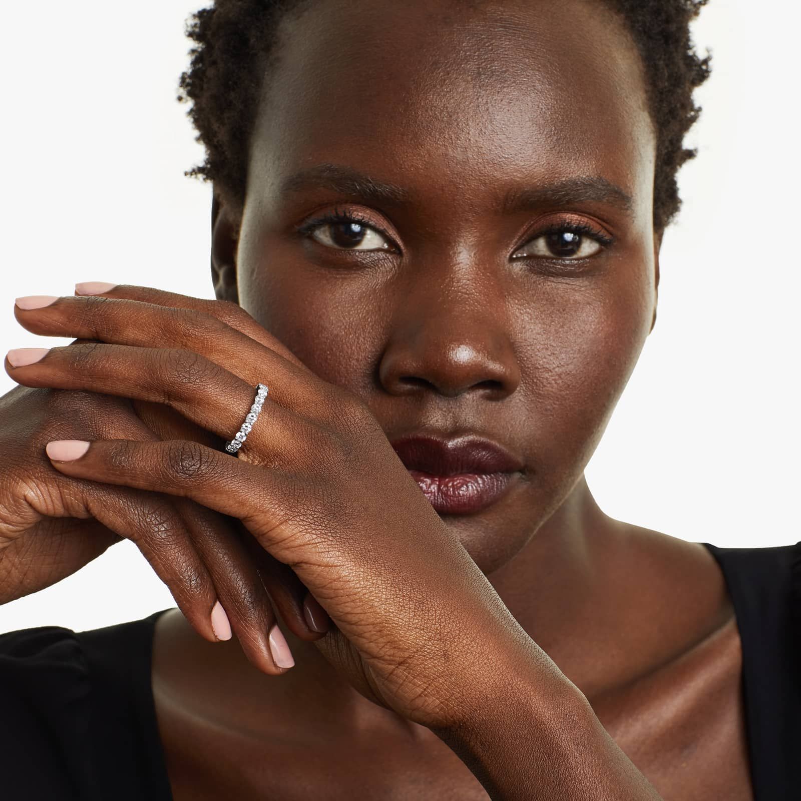 Trellis Eternity Ring With 2 CTW Lab-Grown Diamonds In 14K White Gold (3.00mm)