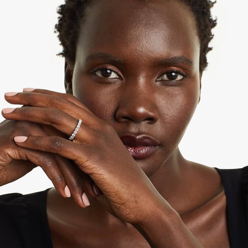 Trellis Eternity Ring With 2 CTW Lab-Grown Diamonds In 14K Yellow Gold (3.00mm)