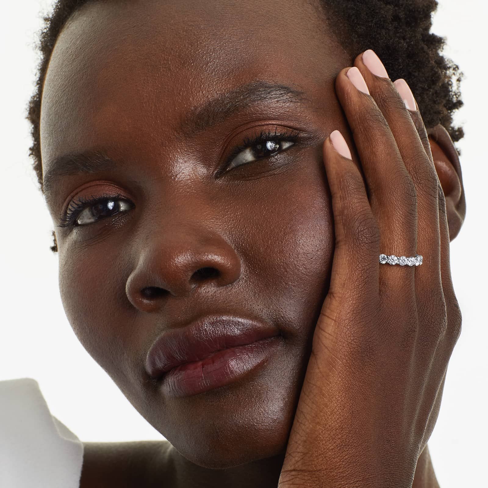 Trellis Eternity Ring With 3 CTW Diamonds In Platinum (3.50mm)